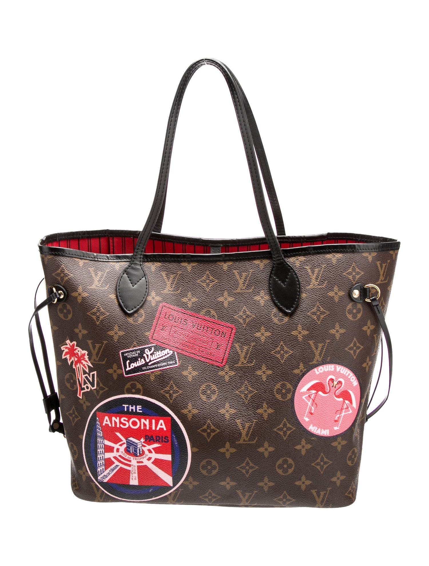 Louis Vuitton LV Monogram World Tour Neverfull w/Pouch MM