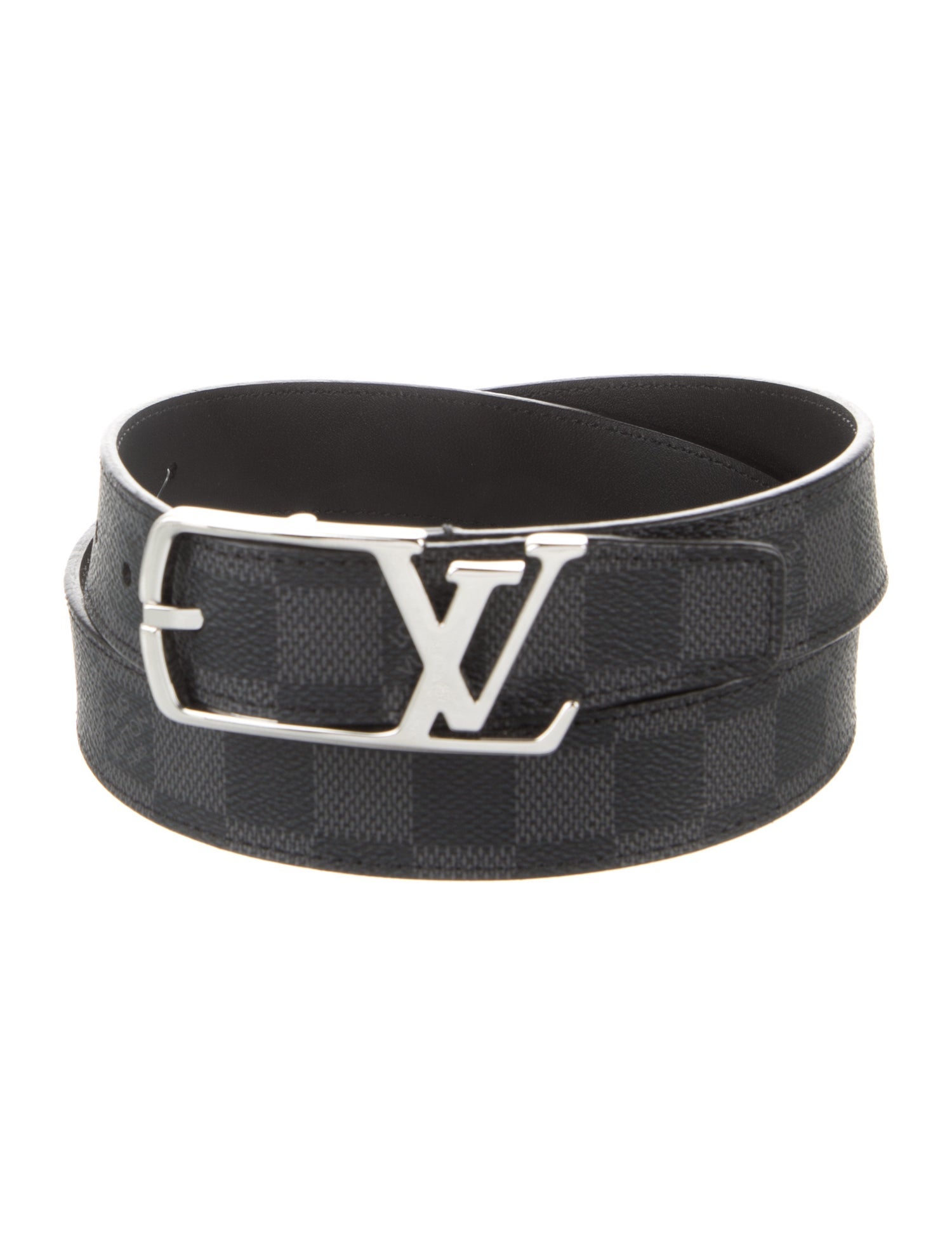 Louis Vuitton Damier Graphite Pattern Belt