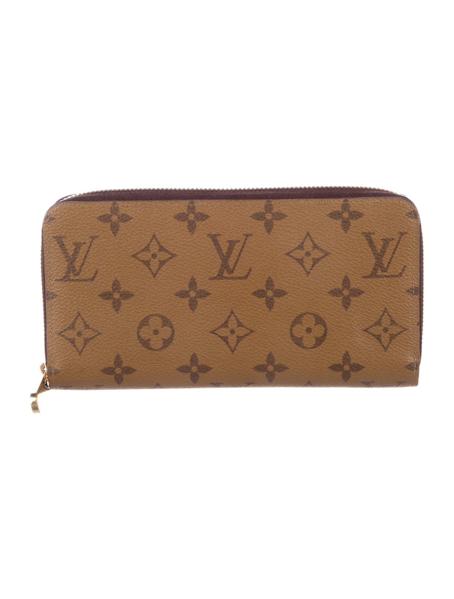 Louis Vuitton Monogram Reverse Coated Canvas Clemence Wallet