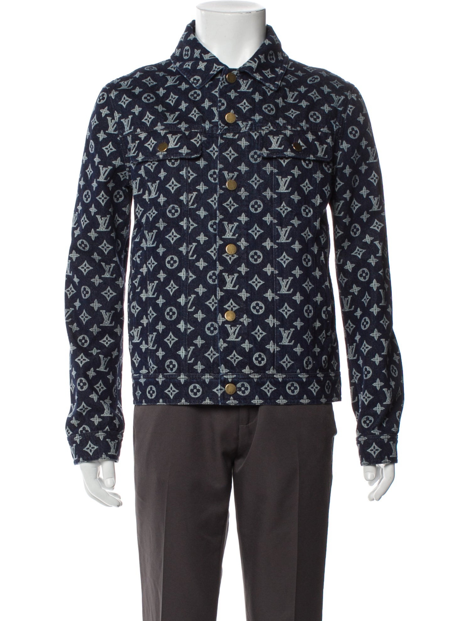 Louis Vuitton 2018 LV Monogram Trucker Jacket w/ Tags