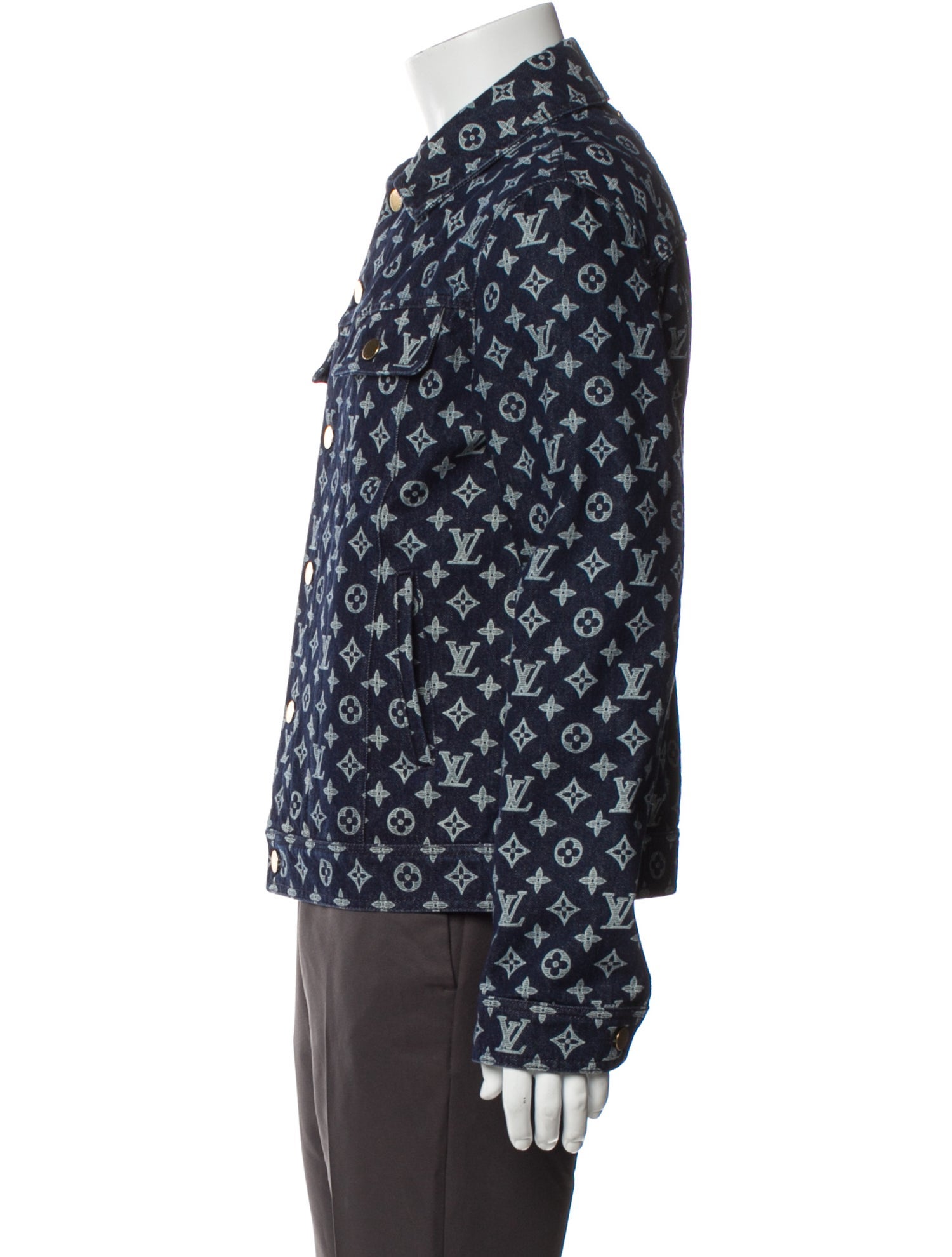 Louis Vuitton 2018 LV Monogram Trucker Jacket w/ Tags