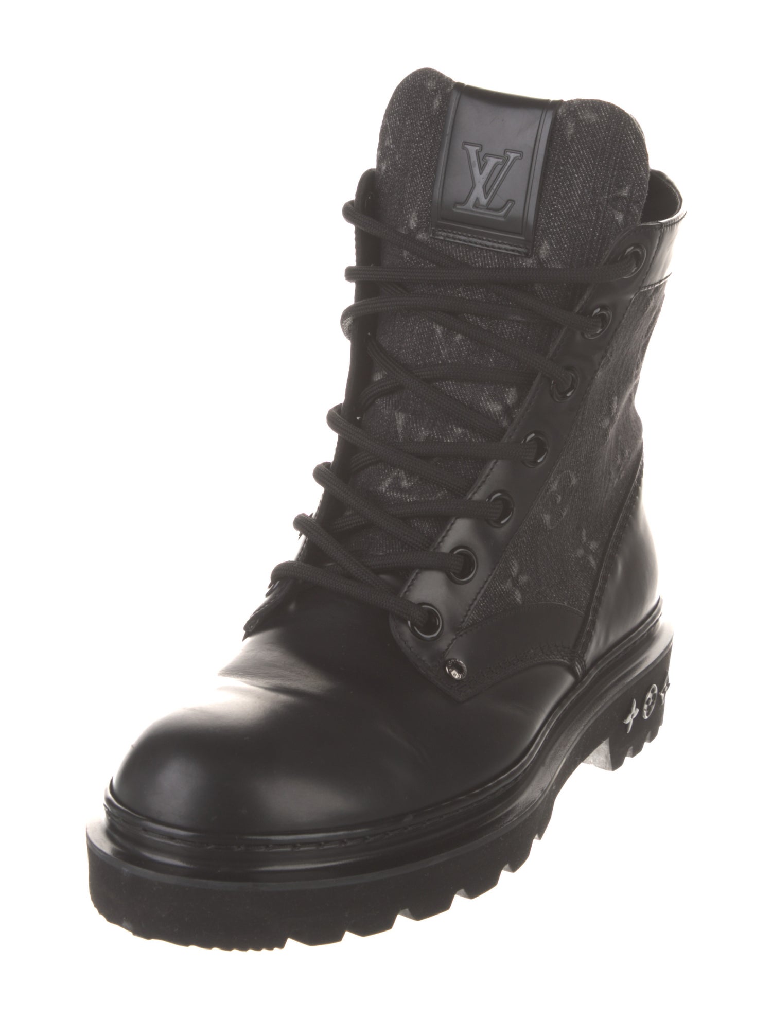 Louis Vuitton Leather Lace-Up Boots