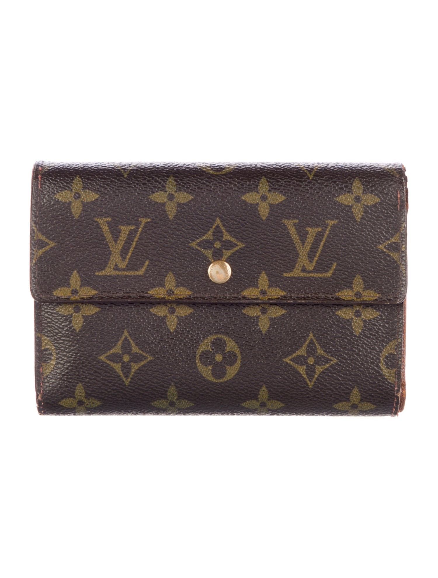 Louis Vuitton 2004 LV Monogram Porte-Trésor Étui Papier Wallet