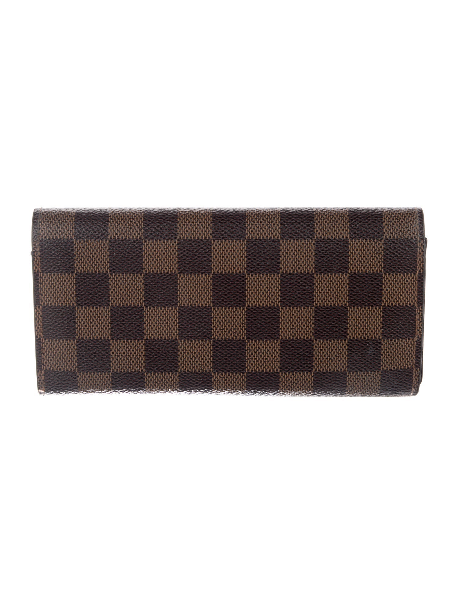 Louis Vuitton Damier Ebene Pattern Coated Canvas Josephine Wallet