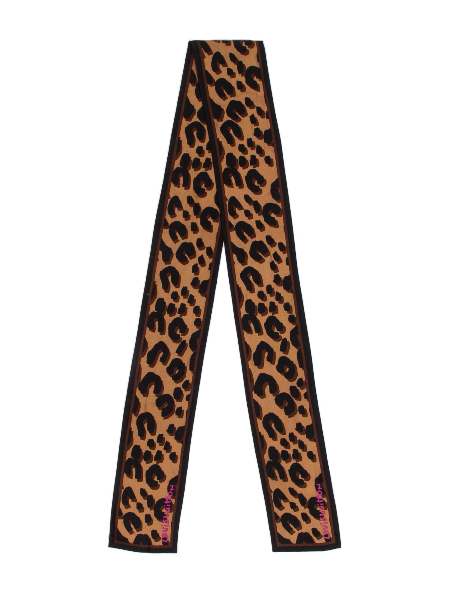 Louis Vuitton Silk Animal Print Bandeau