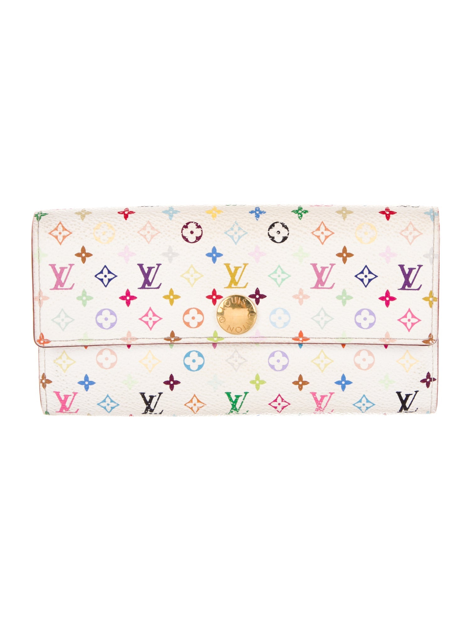 Louis Vuitton Multicolore Monogram Pattern Coated Canvas Sarah Wallet