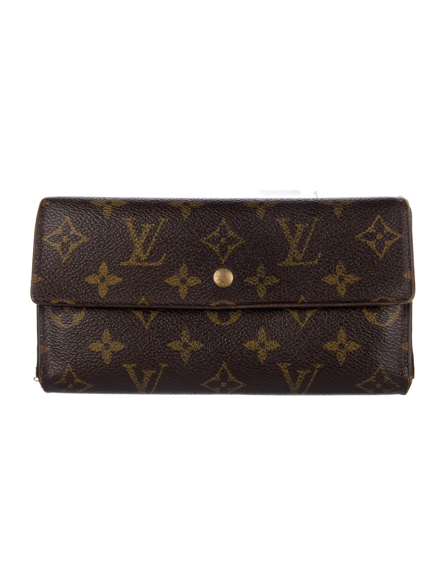Louis Vuitton LV Monogram Coated Canvas International Wallet