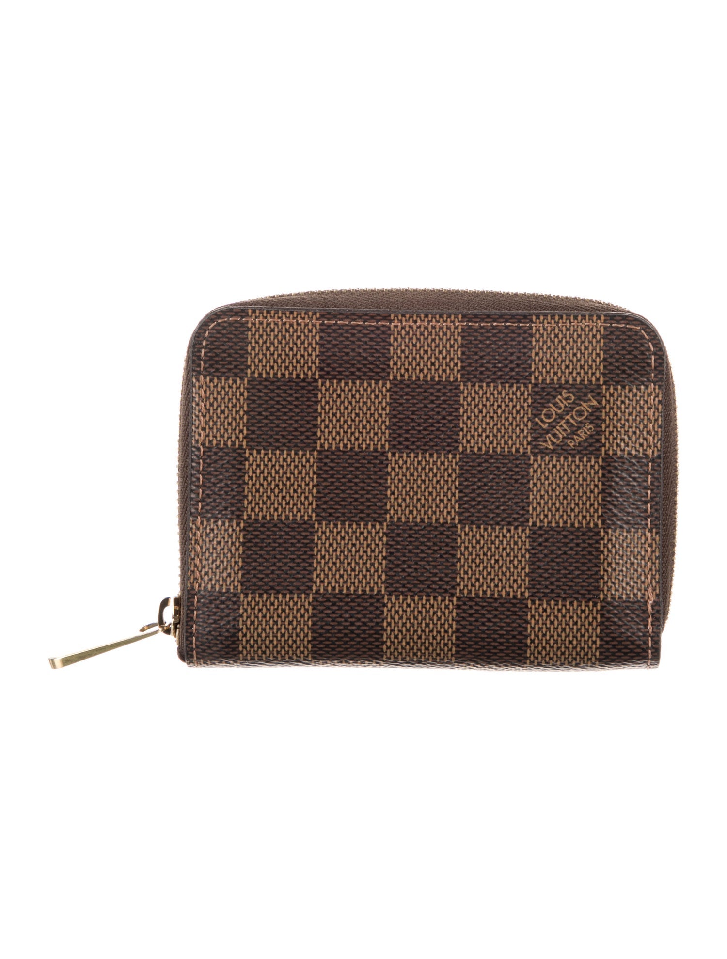 Louis Vuitton 2021 Damier Ebene Pattern Zippy Coin Purse