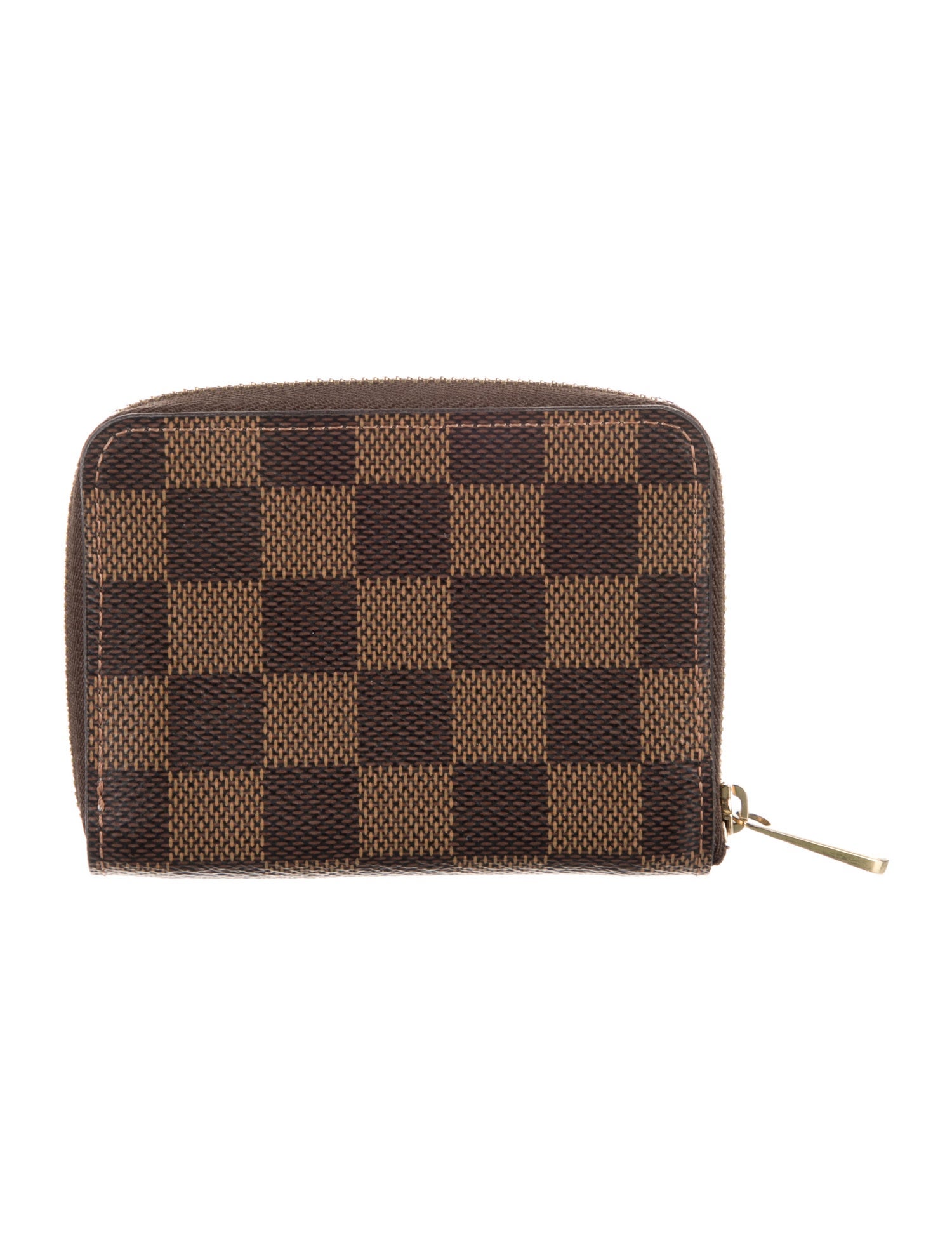 Louis Vuitton 2021 Damier Ebene Pattern Zippy Coin Purse
