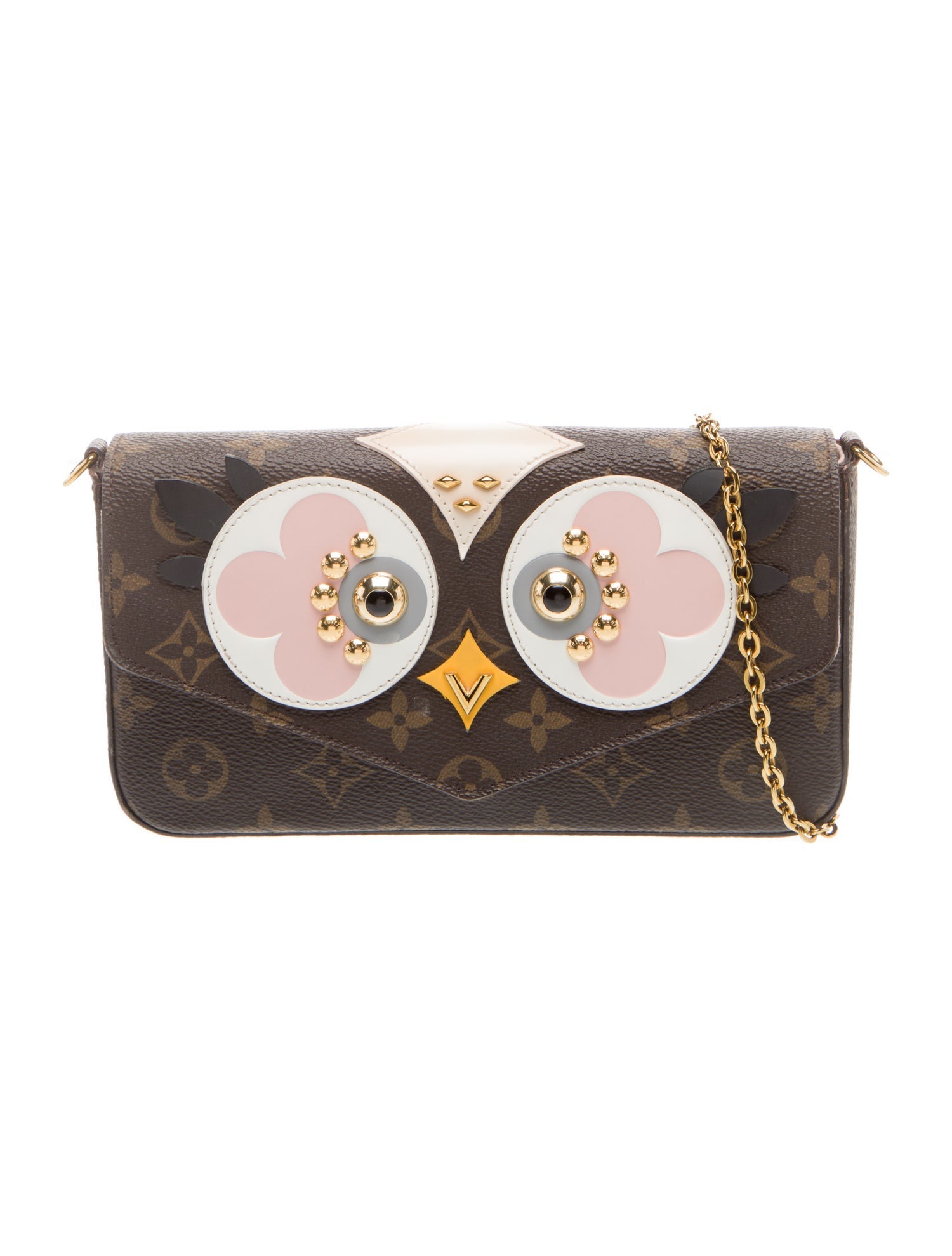 Louis Vuitton LV Monogram Lovely Birds Owl Pochette Felicie