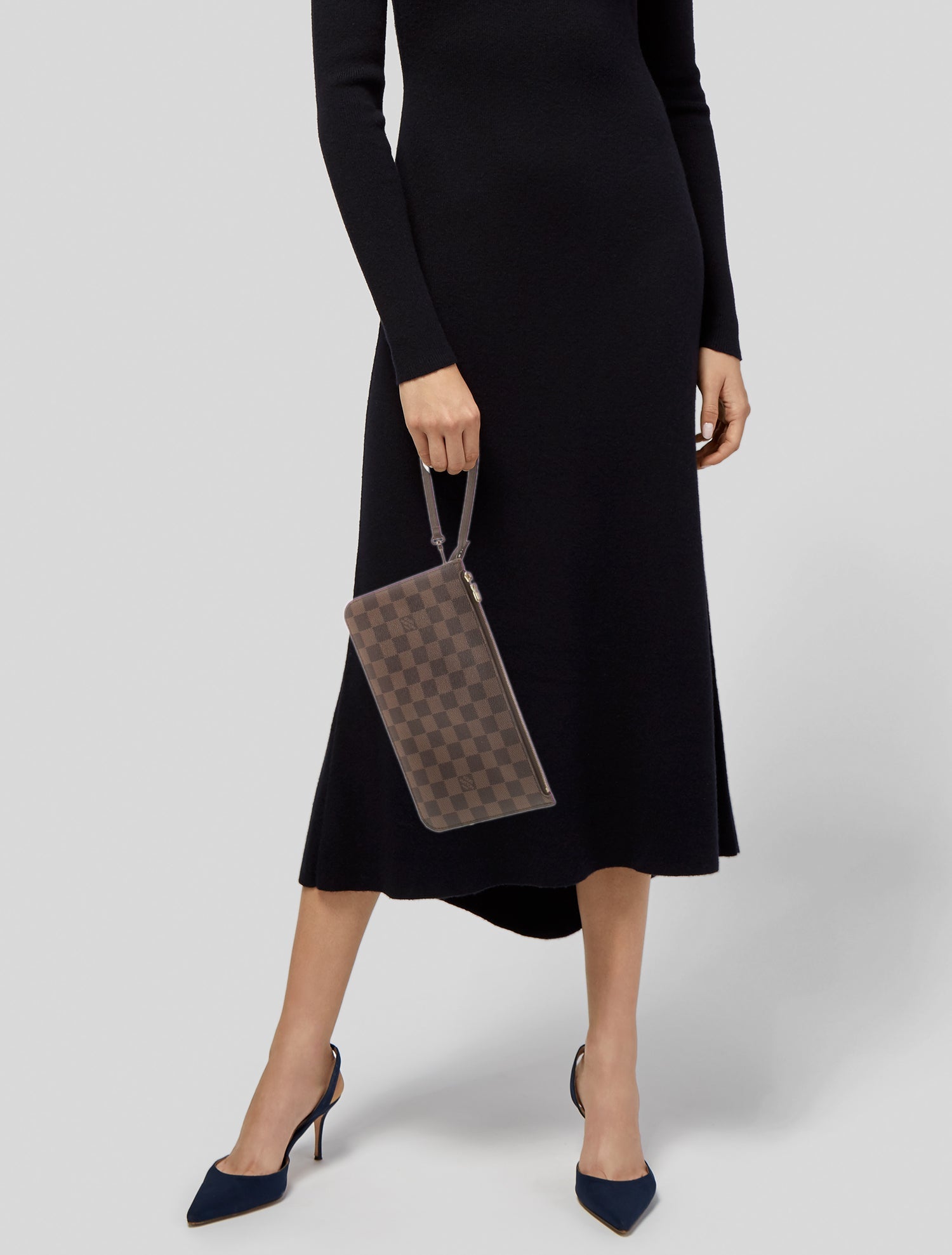 Louis Vuitton Damier Ebene Neverfull Pouch