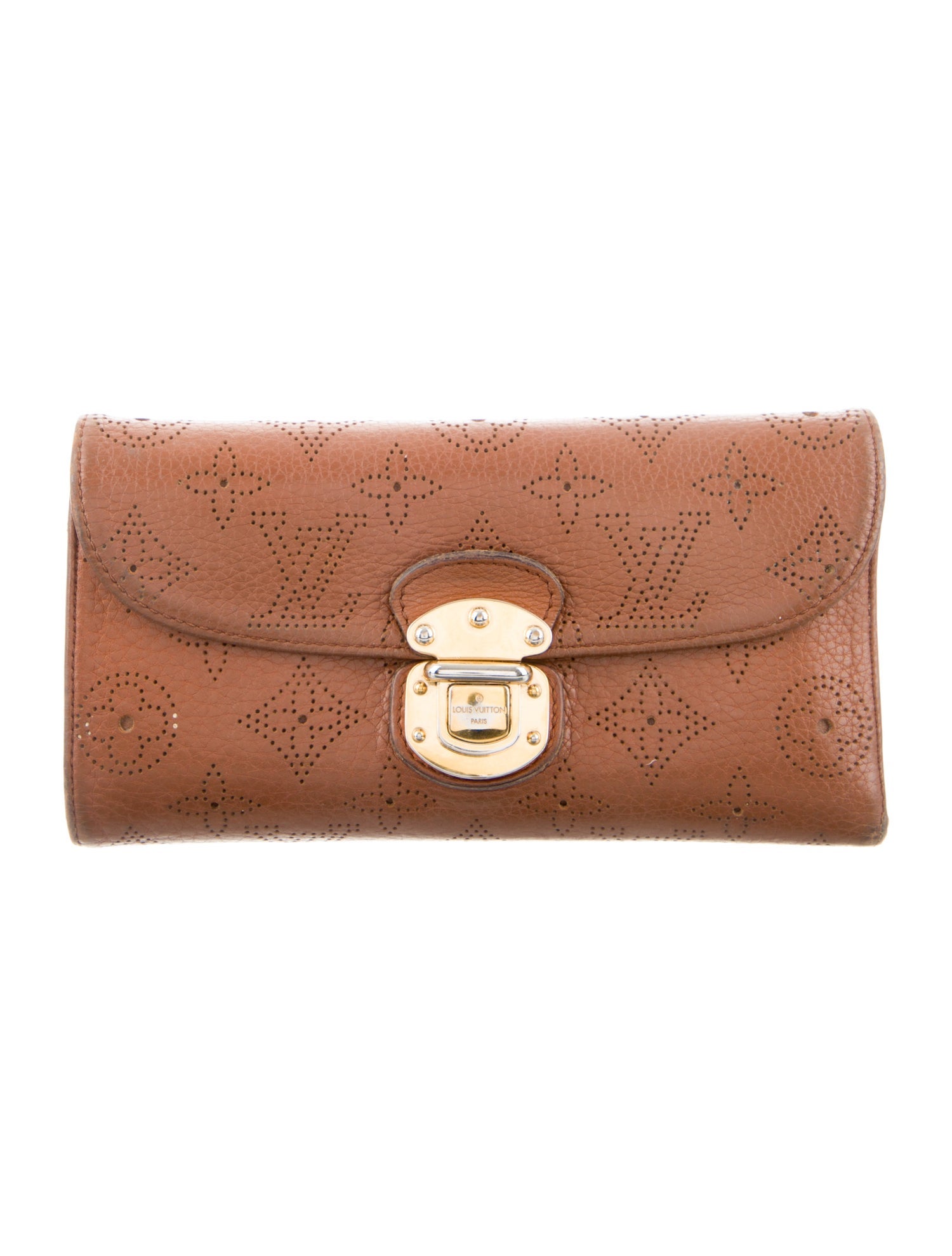 Louis Vuitton Monogram Pattern Mahina Leather Amelia Wallet