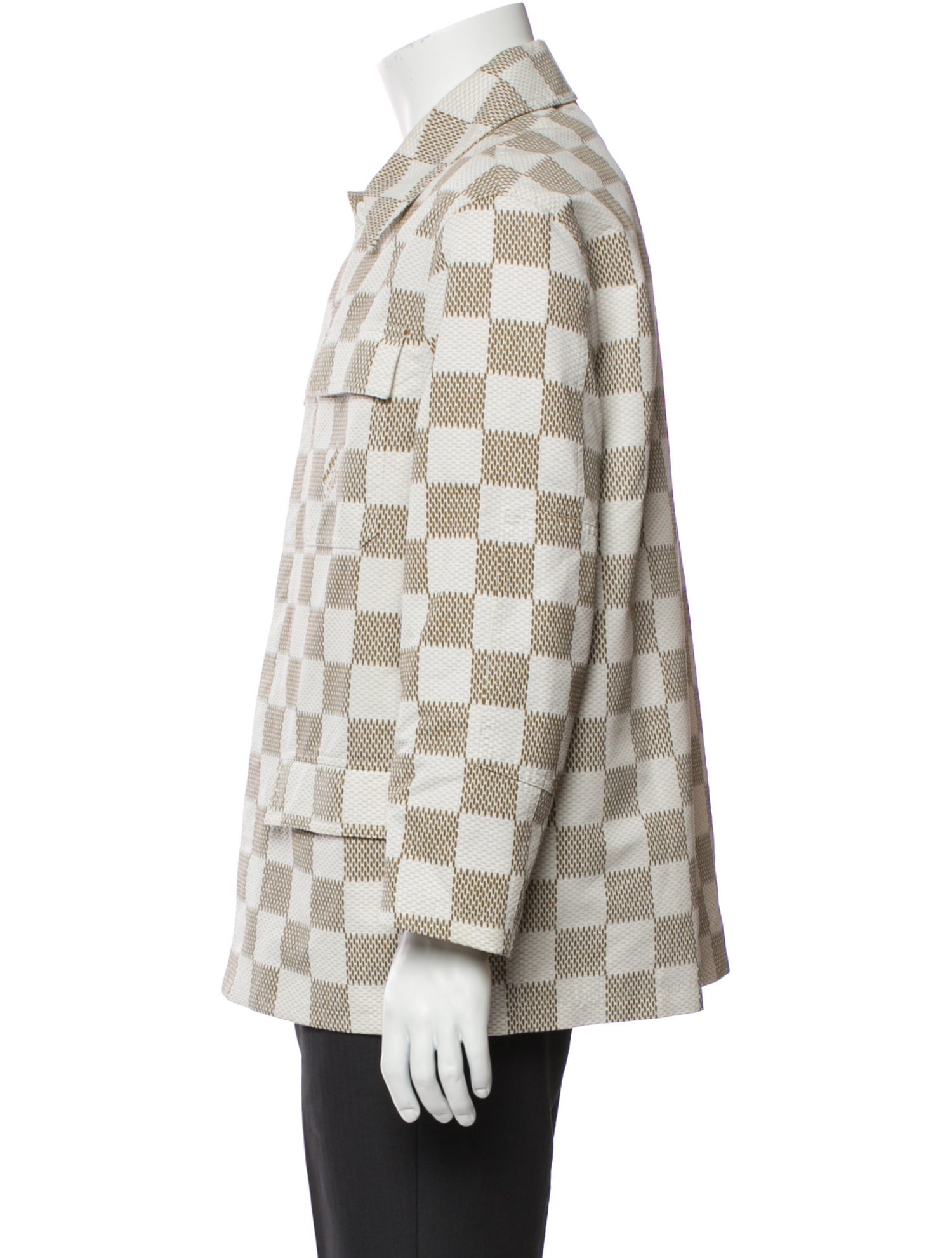 Louis Vuitton 2024 Damier Azur Pattern Denim Jacket