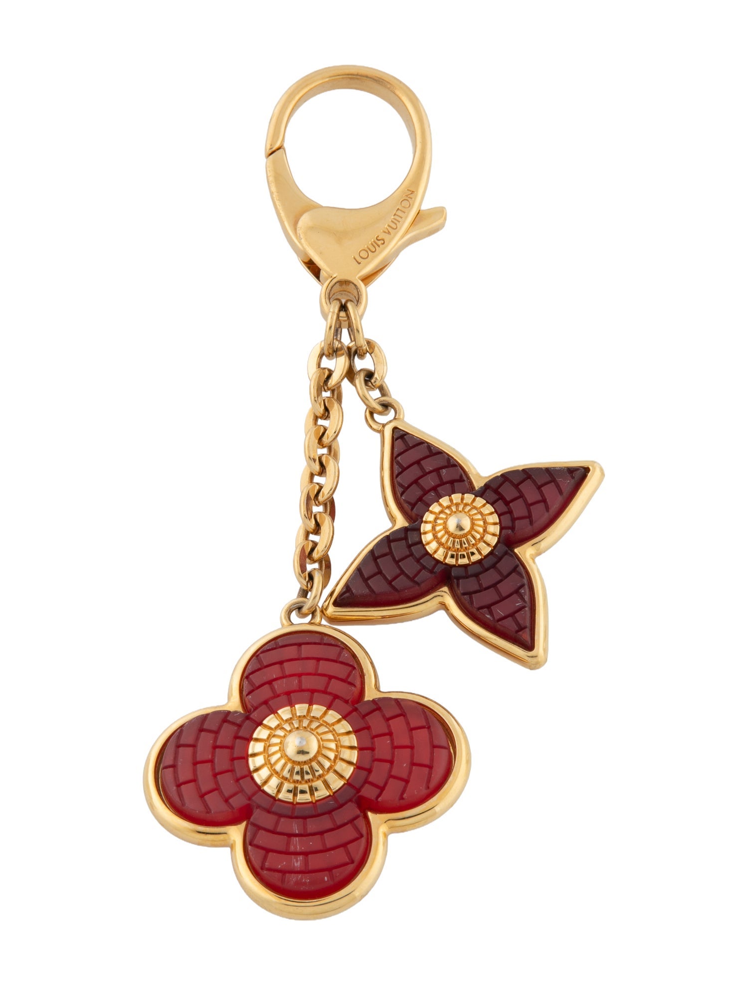 Louis Vuitton Rouge Fauviste Bijou Sac Mosaique Keychain