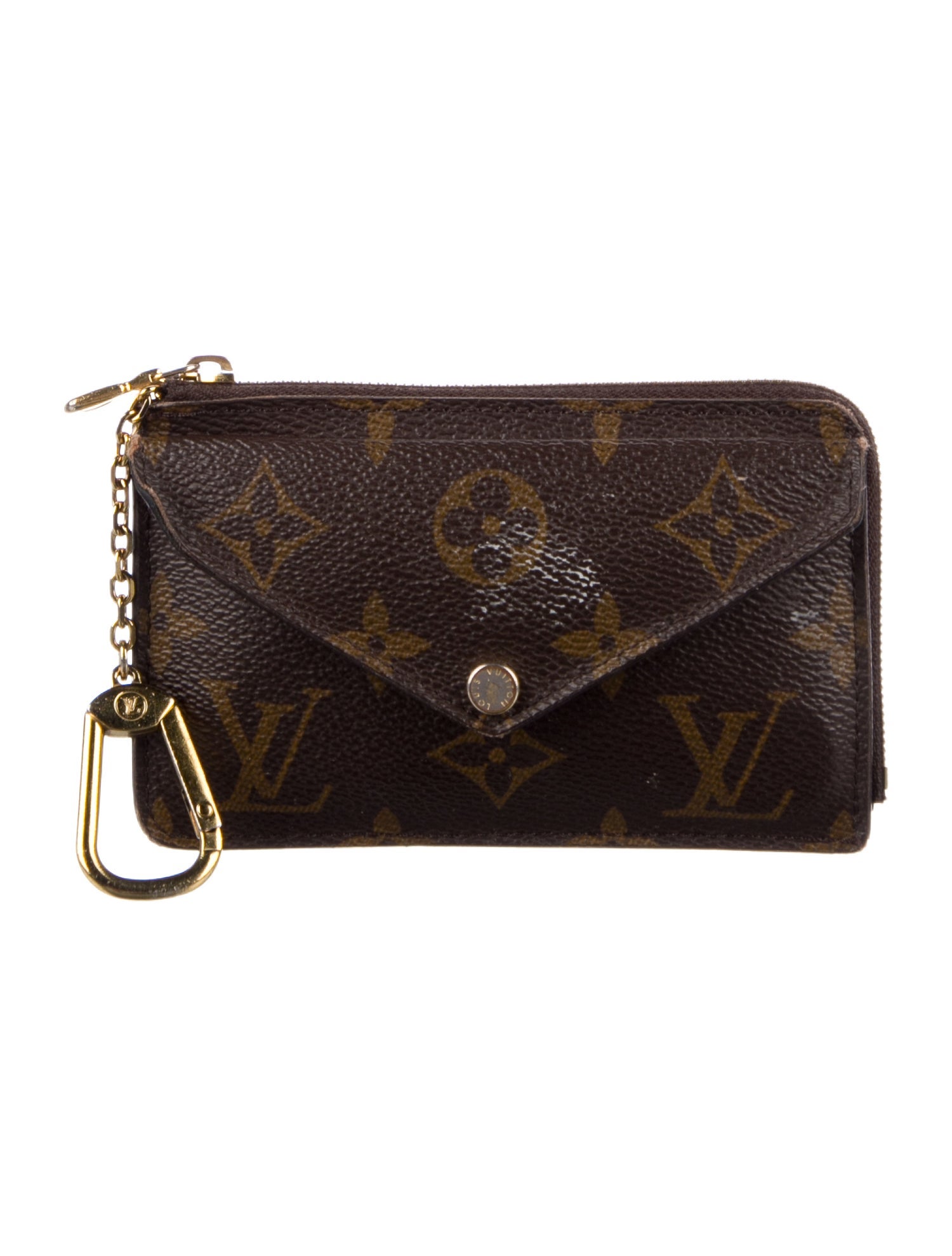 Louis Vuitton LV Monogram Coated Canvas Card Holder Recto Verso