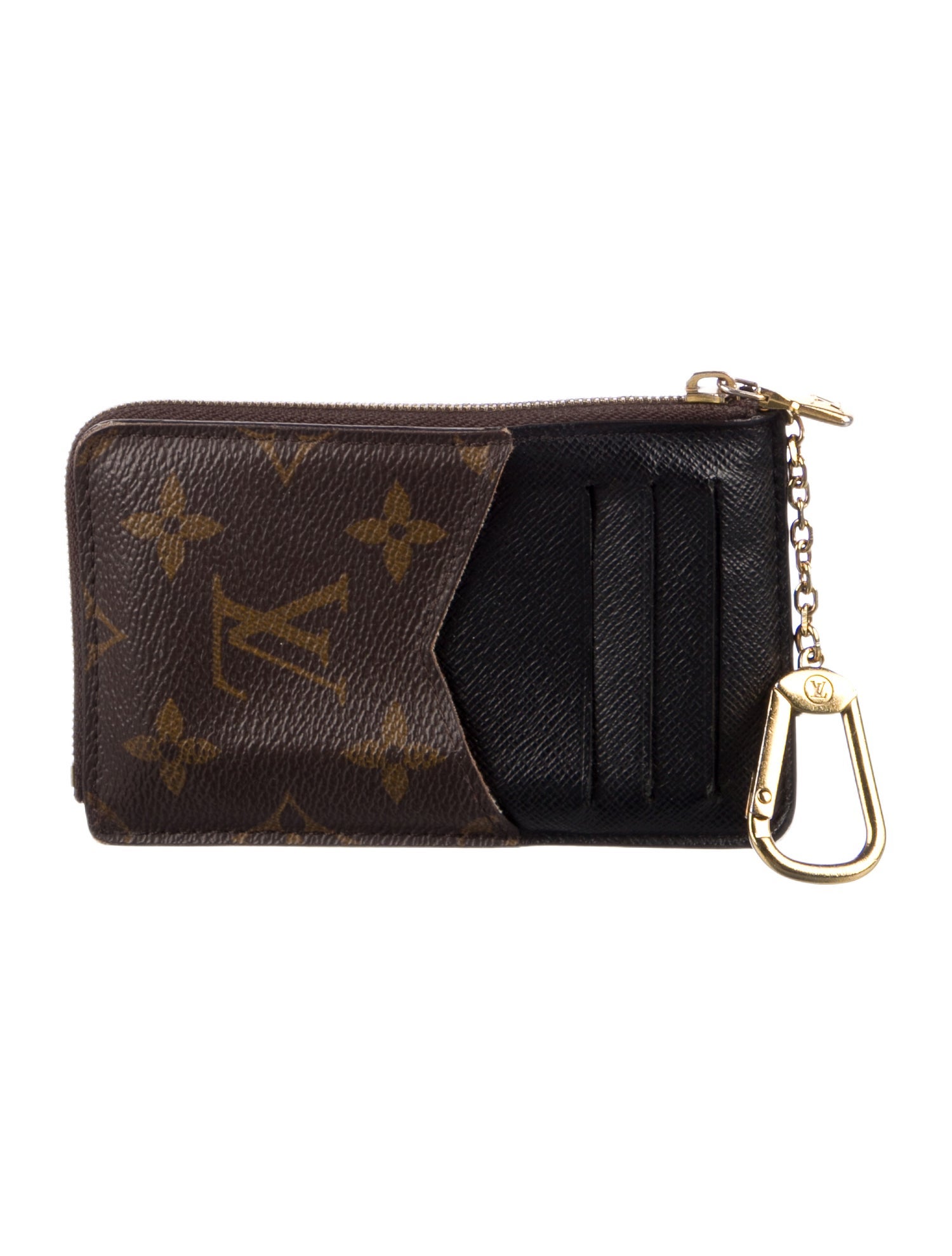Louis Vuitton LV Monogram Coated Canvas Card Holder Recto Verso