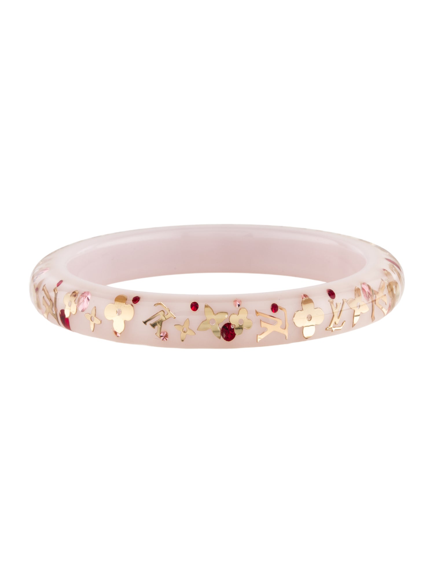 Louis Vuitton Resin & Crystal Inclusion Bangle Bracelet