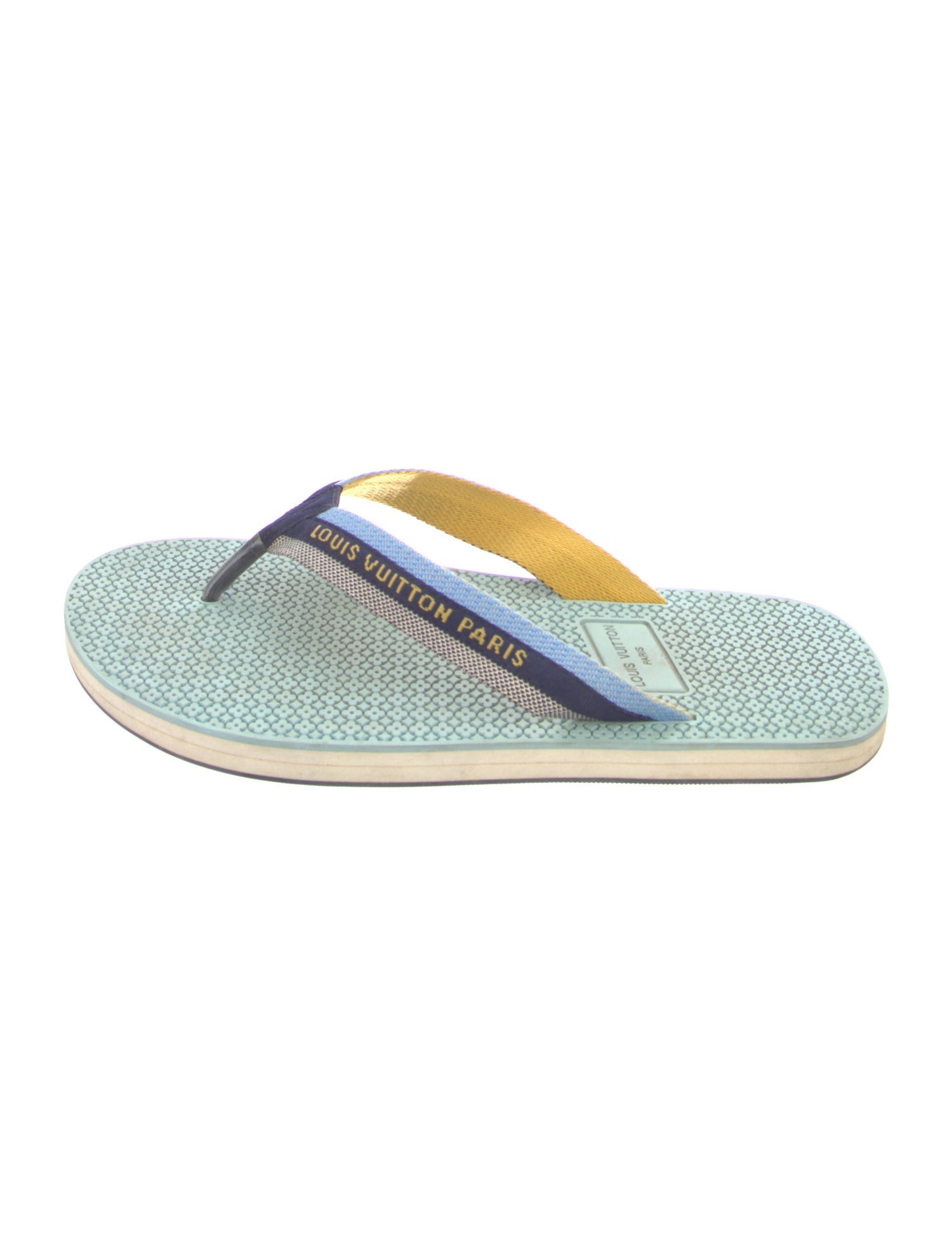 Louis Vuitton Canvas Printed Flip Flops