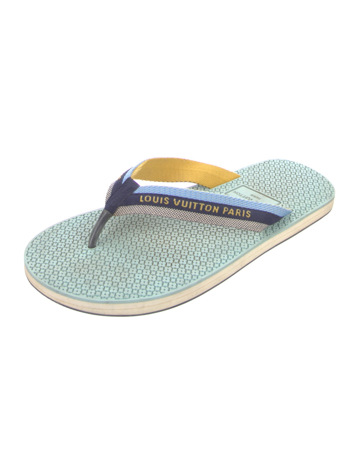 Louis Vuitton Canvas Printed Flip Flops