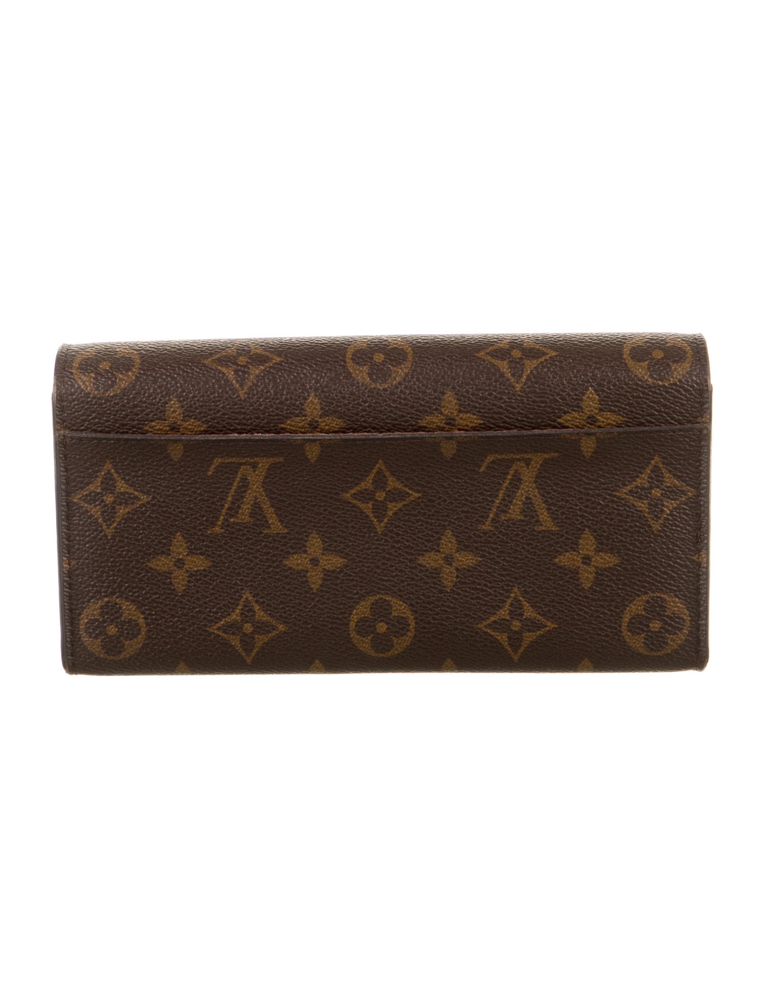 Louis Vuitton LV Monogram Coated Canvas Sarah Wallet