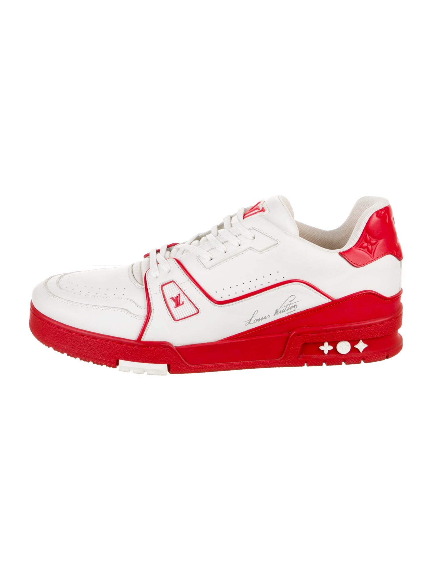 Louis Vuitton Leather Printed Sneakers