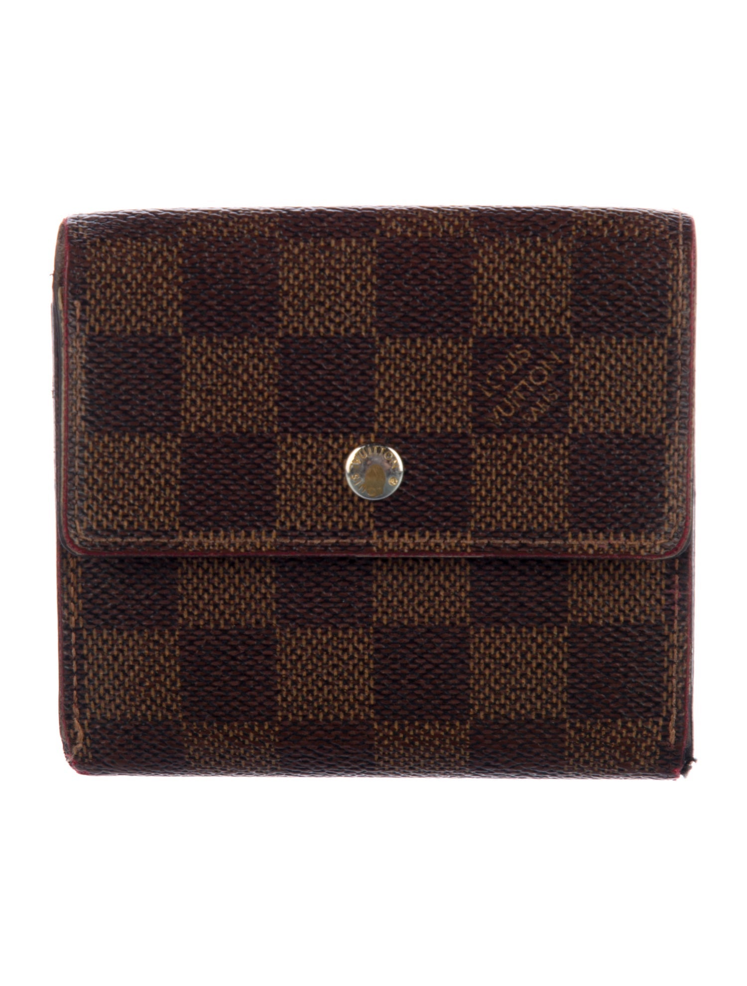 Louis Vuitton 2018 Damier Ebene Pattern Elise Wallet