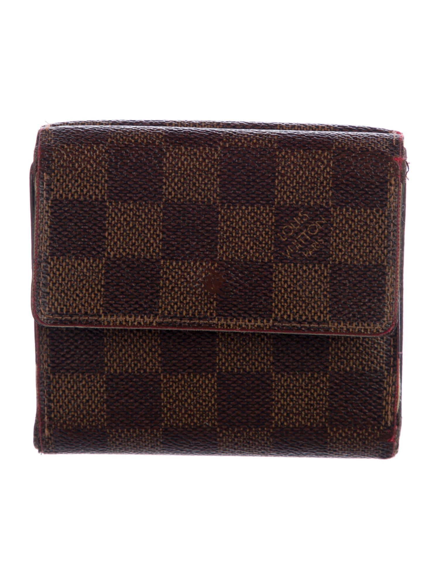 Louis Vuitton 2018 Damier Ebene Pattern Elise Wallet