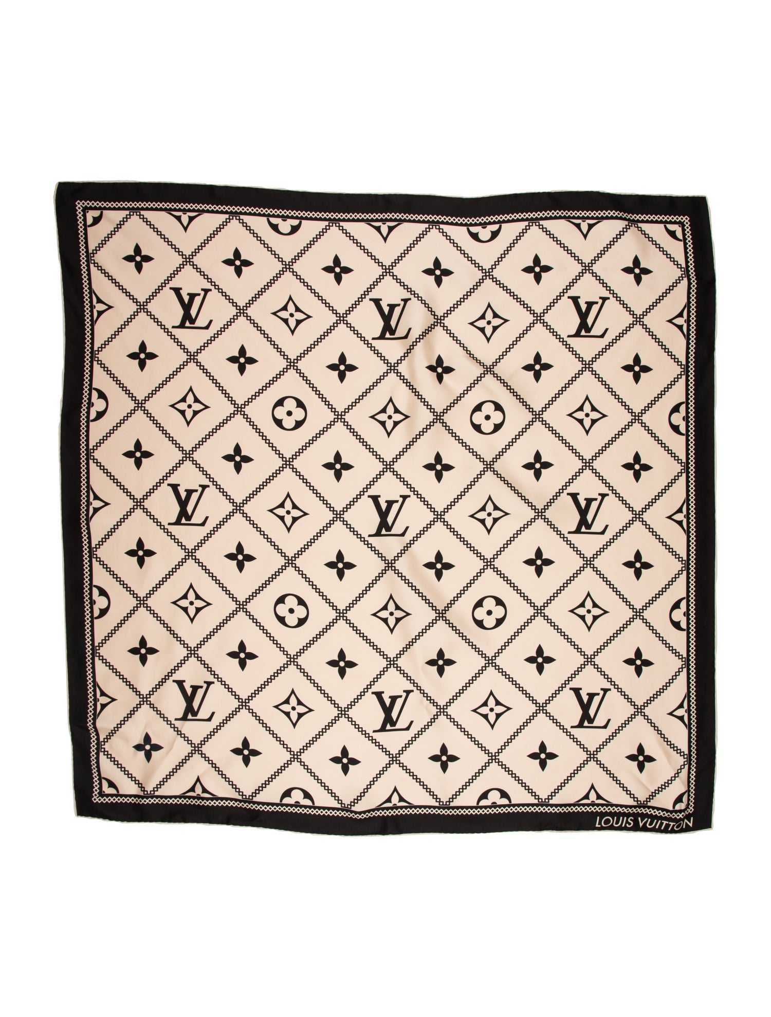 Louis Vuitton Silk Monogram Giant Pattern Scarf