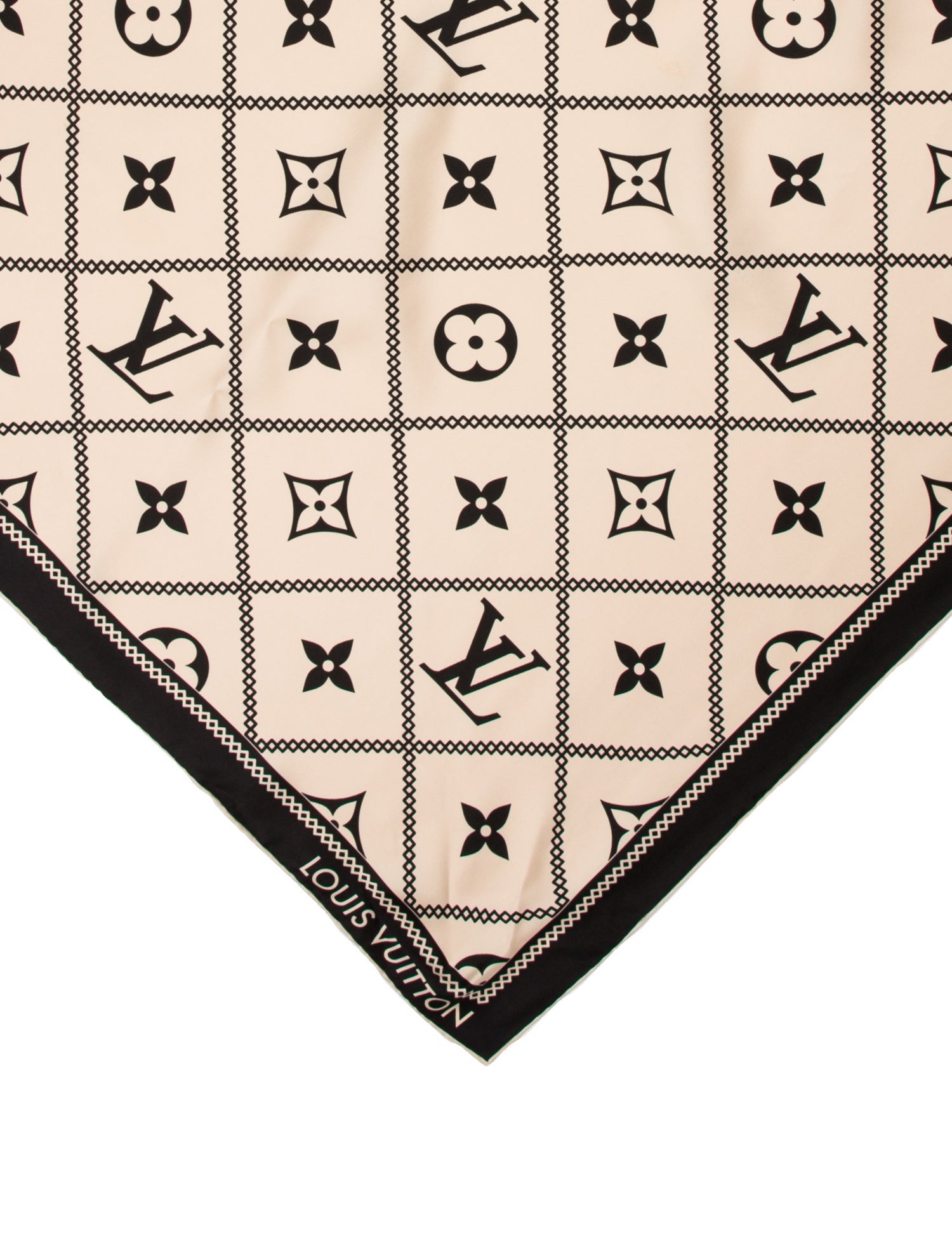 Louis Vuitton Silk Monogram Giant Pattern Scarf