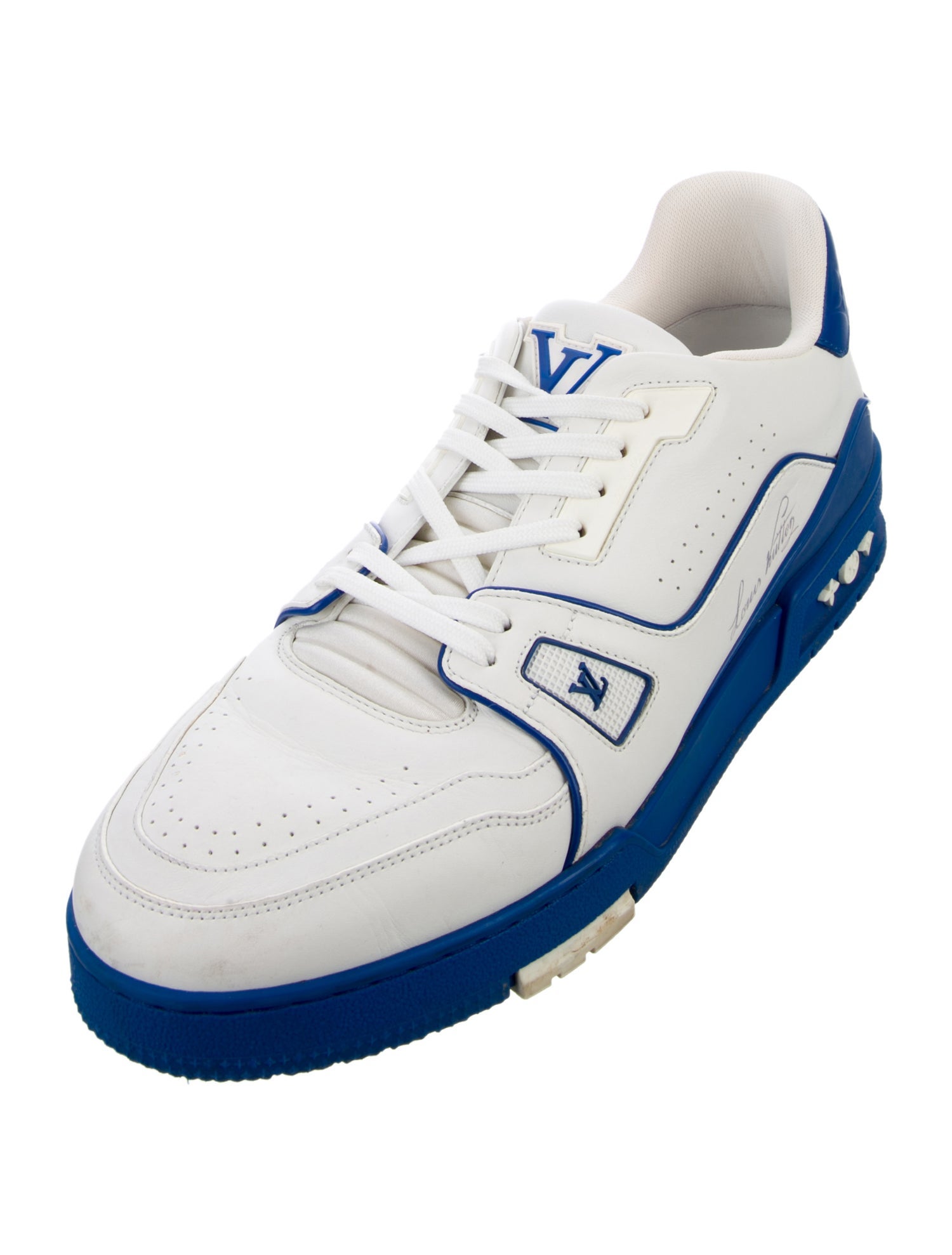 Louis Vuitton Leather Printed Sneakers