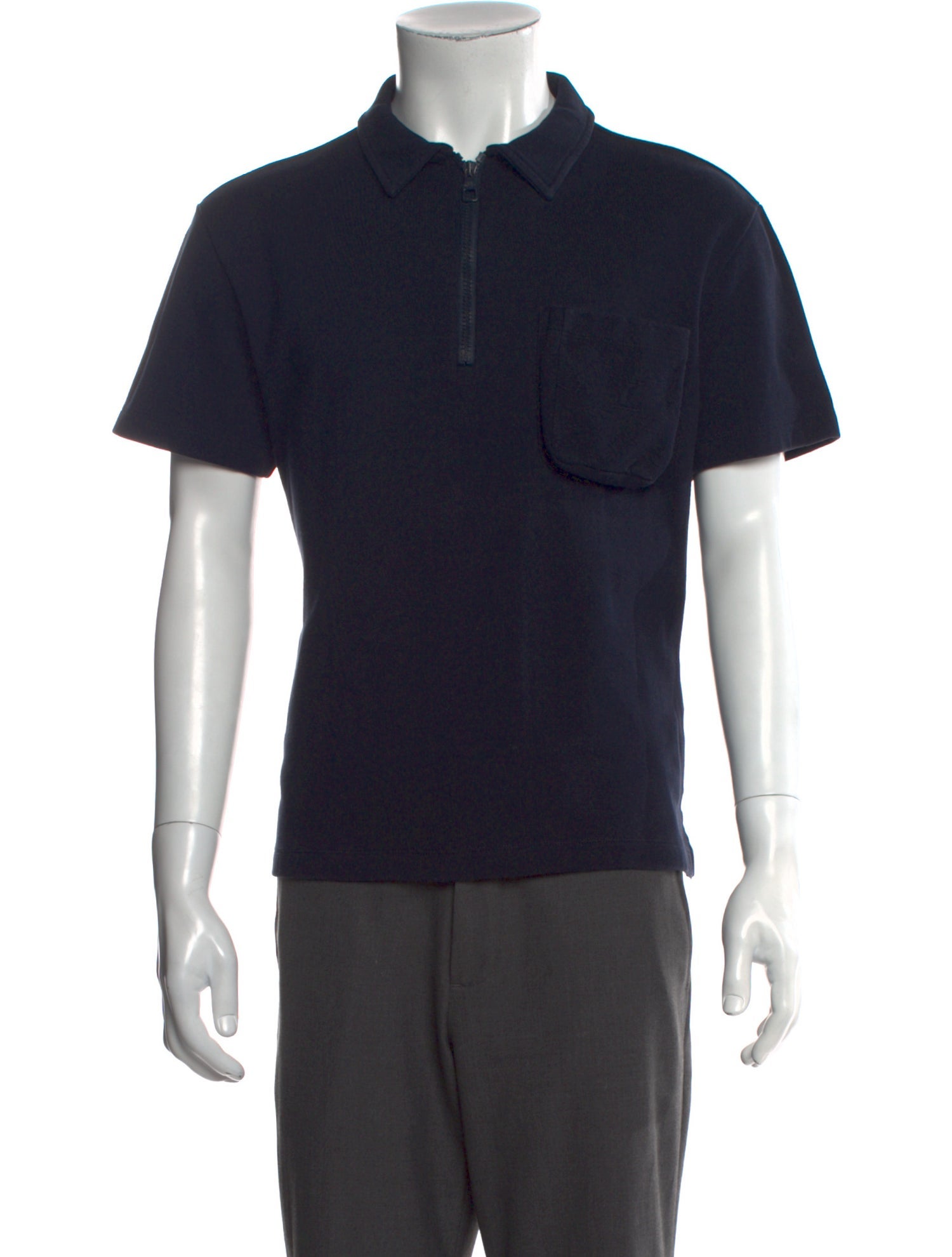 Louis Vuitton Monogram Pattern Collar Polo Shirt