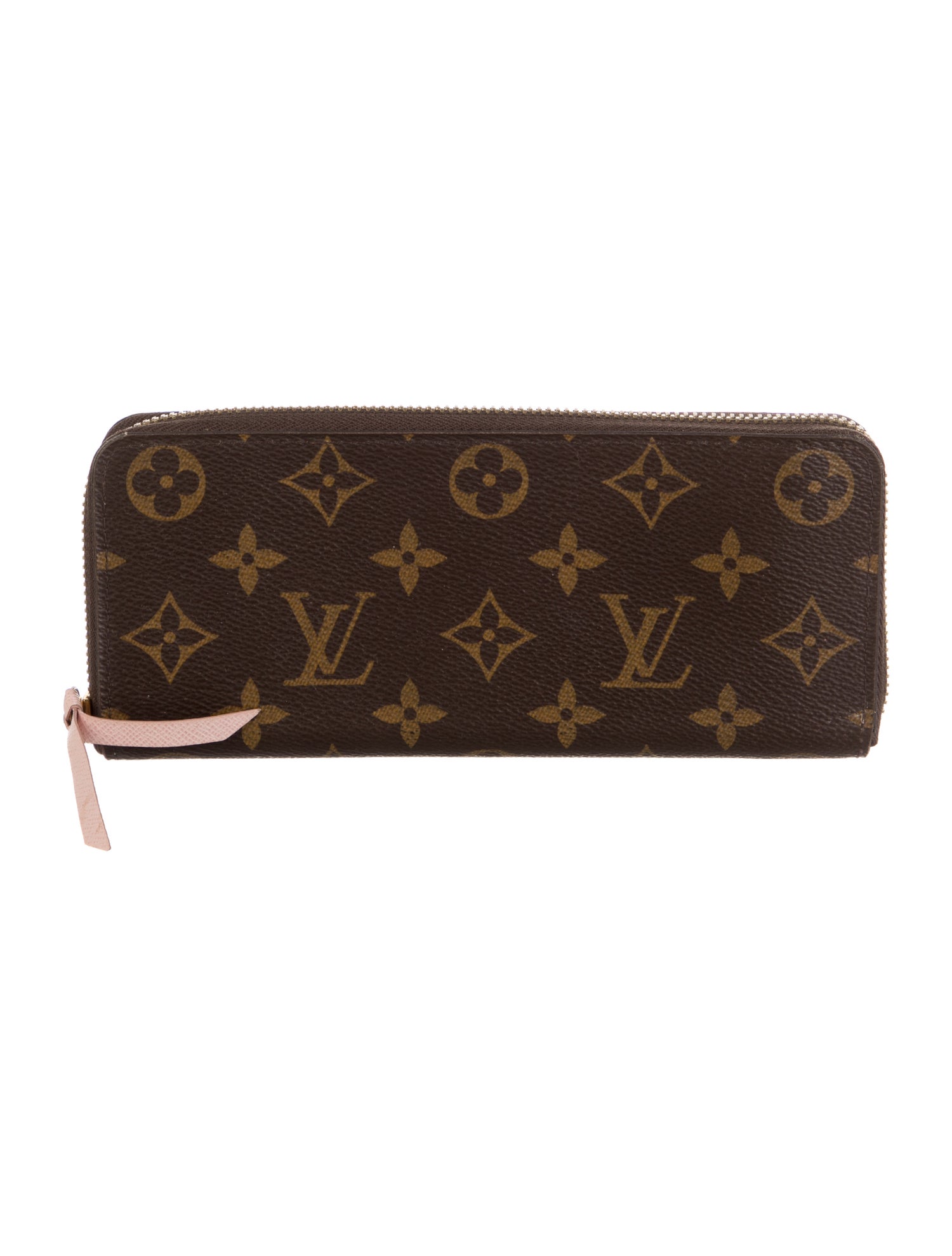 Louis Vuitton LV Monogram Coated Canvas Clemence Wallet