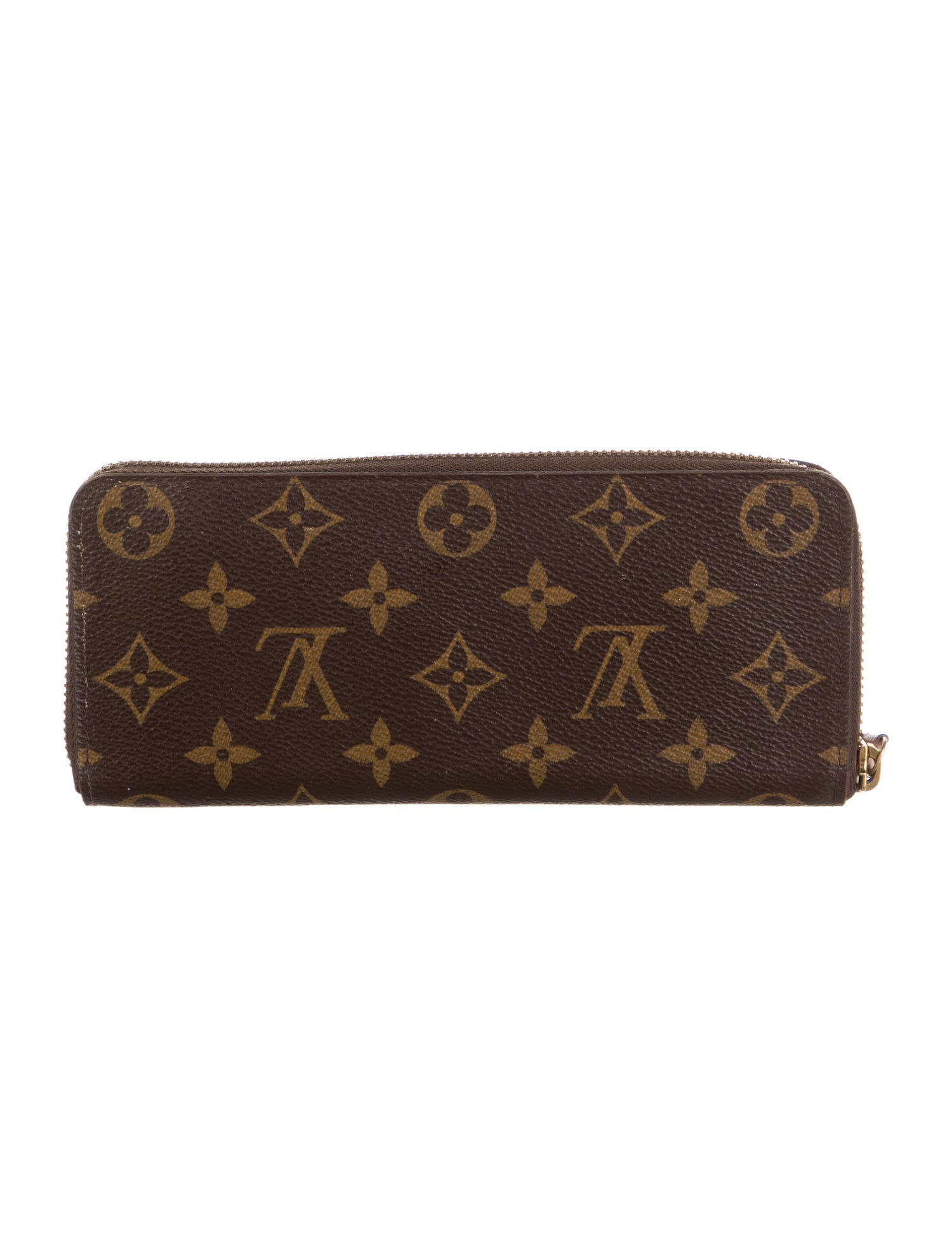 Louis Vuitton LV Monogram Coated Canvas Clemence Wallet