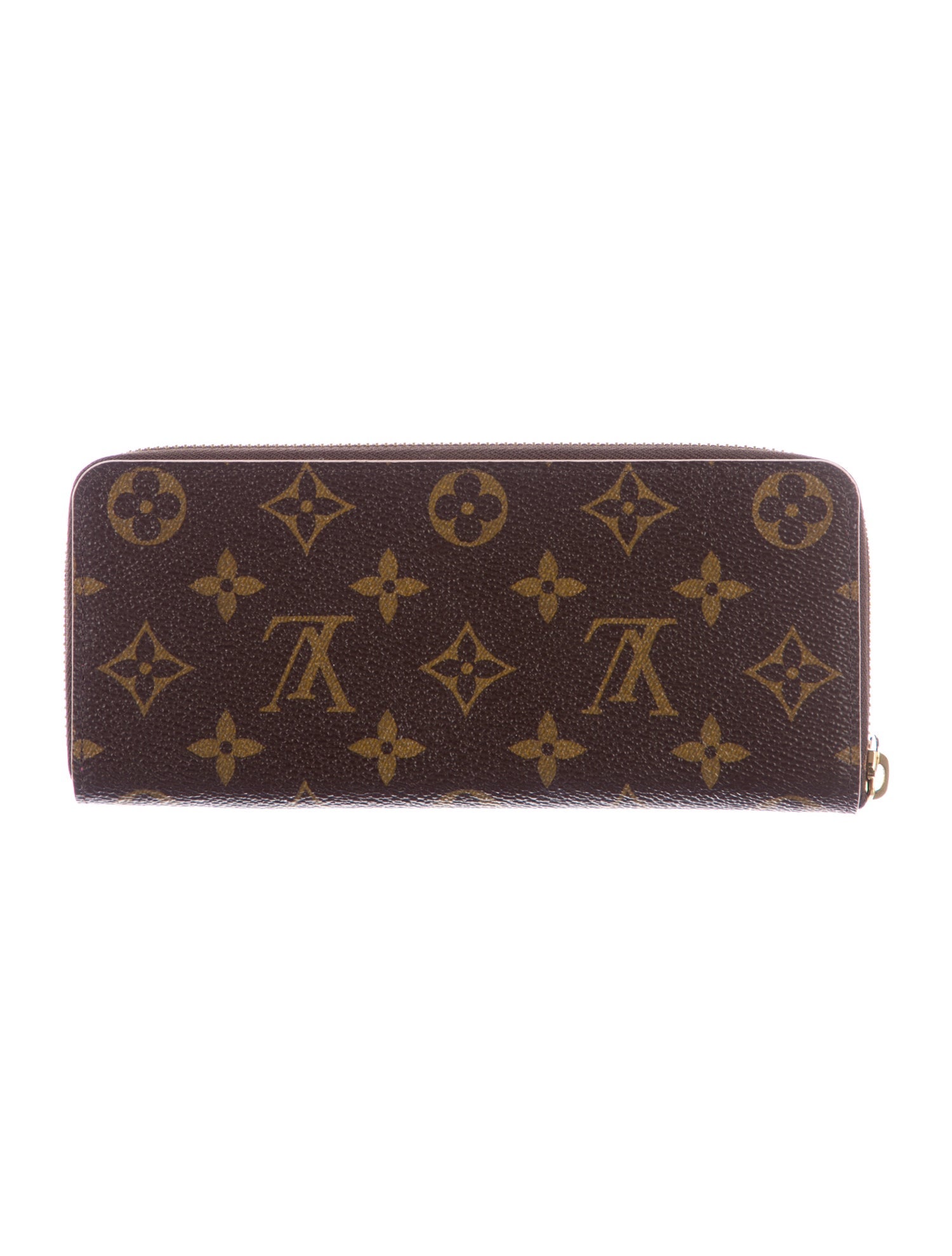 Louis Vuitton LV Monogram Coated Canvas Clemence Wallet