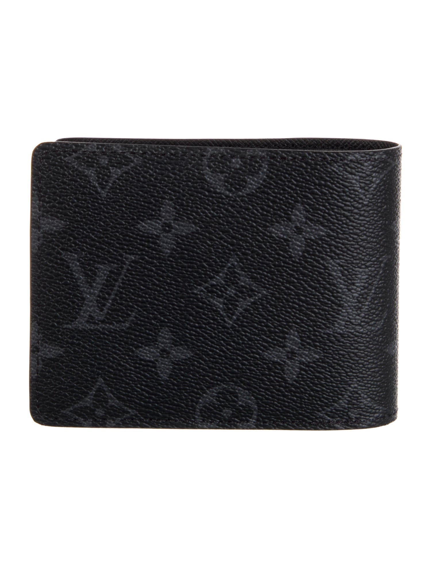 Louis Vuitton Monogram Eclipse Coated Canvas Multiple Wallet w/ Tags