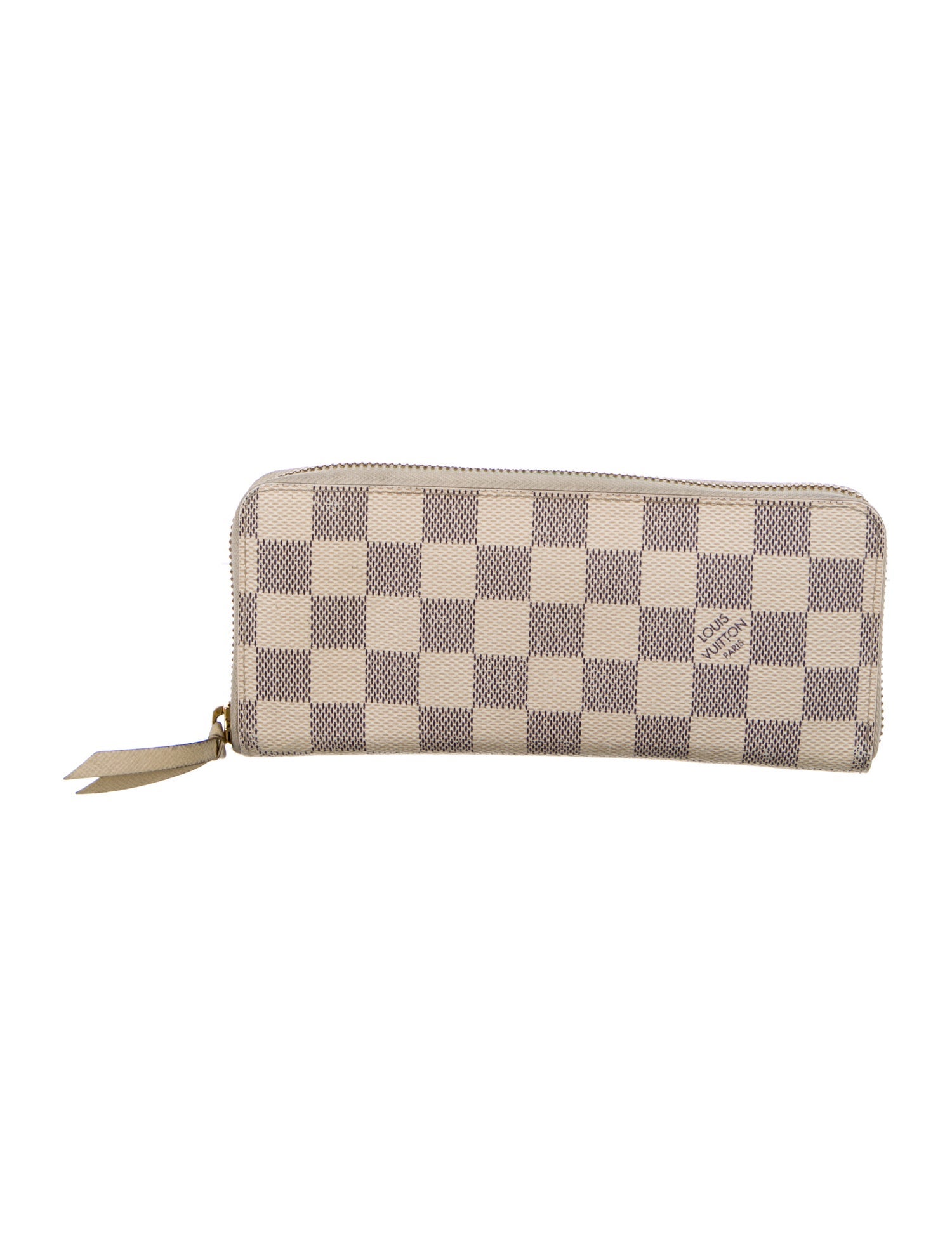 Louis Vuitton 2015 Damier Azur Pattern Clemence Wallet
