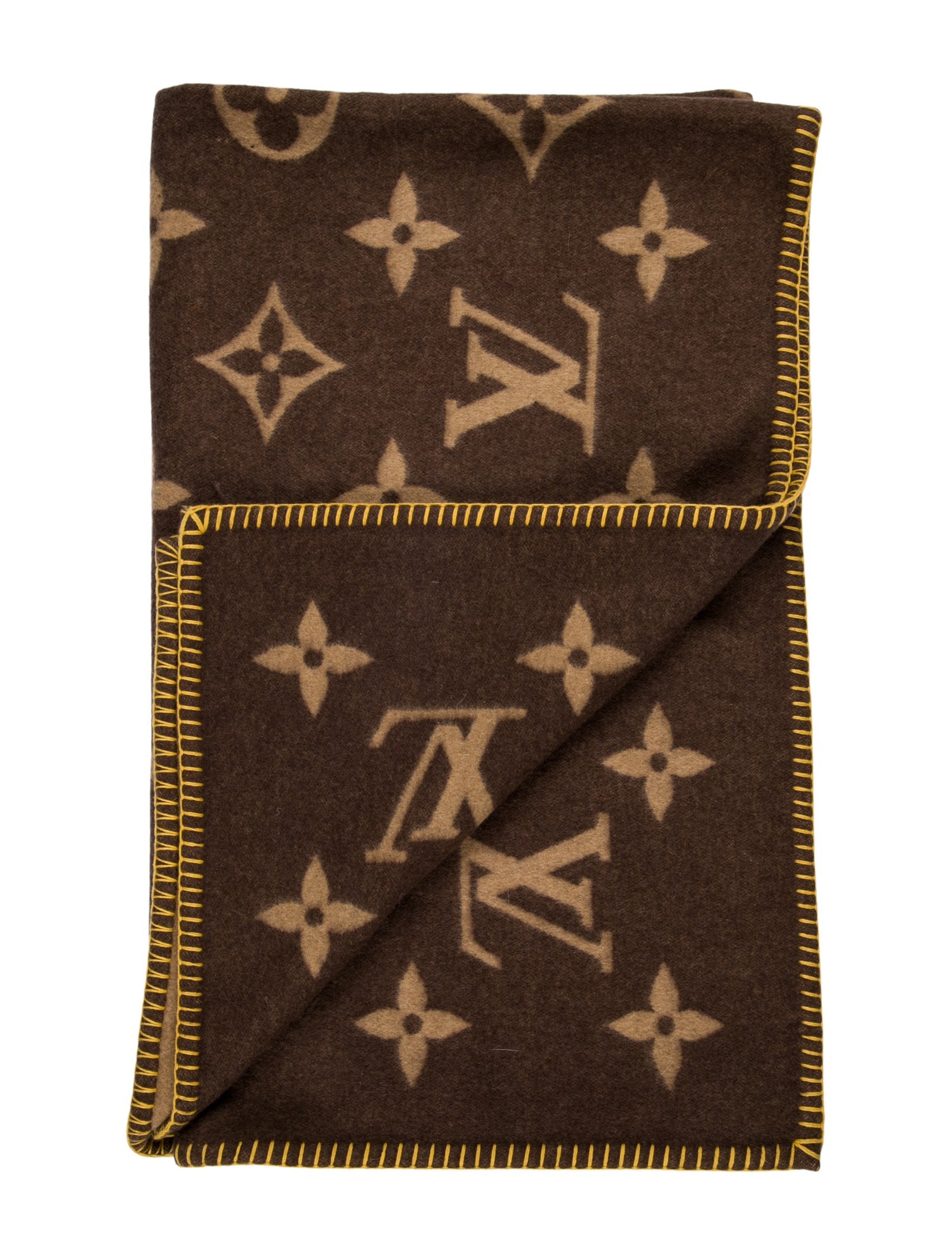 Louis Vuitton Vintage Travelling Requisites Monogram Travel Blanket