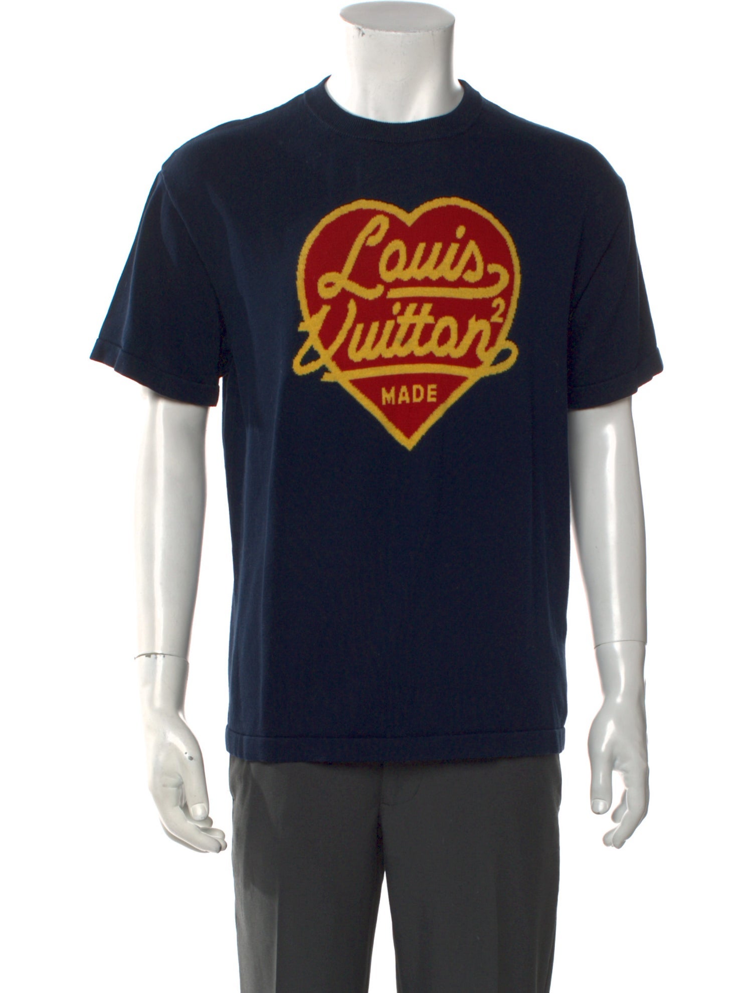 Louis Vuitton 2022 x Nigo Logo Jacquard Knit T-Shirt