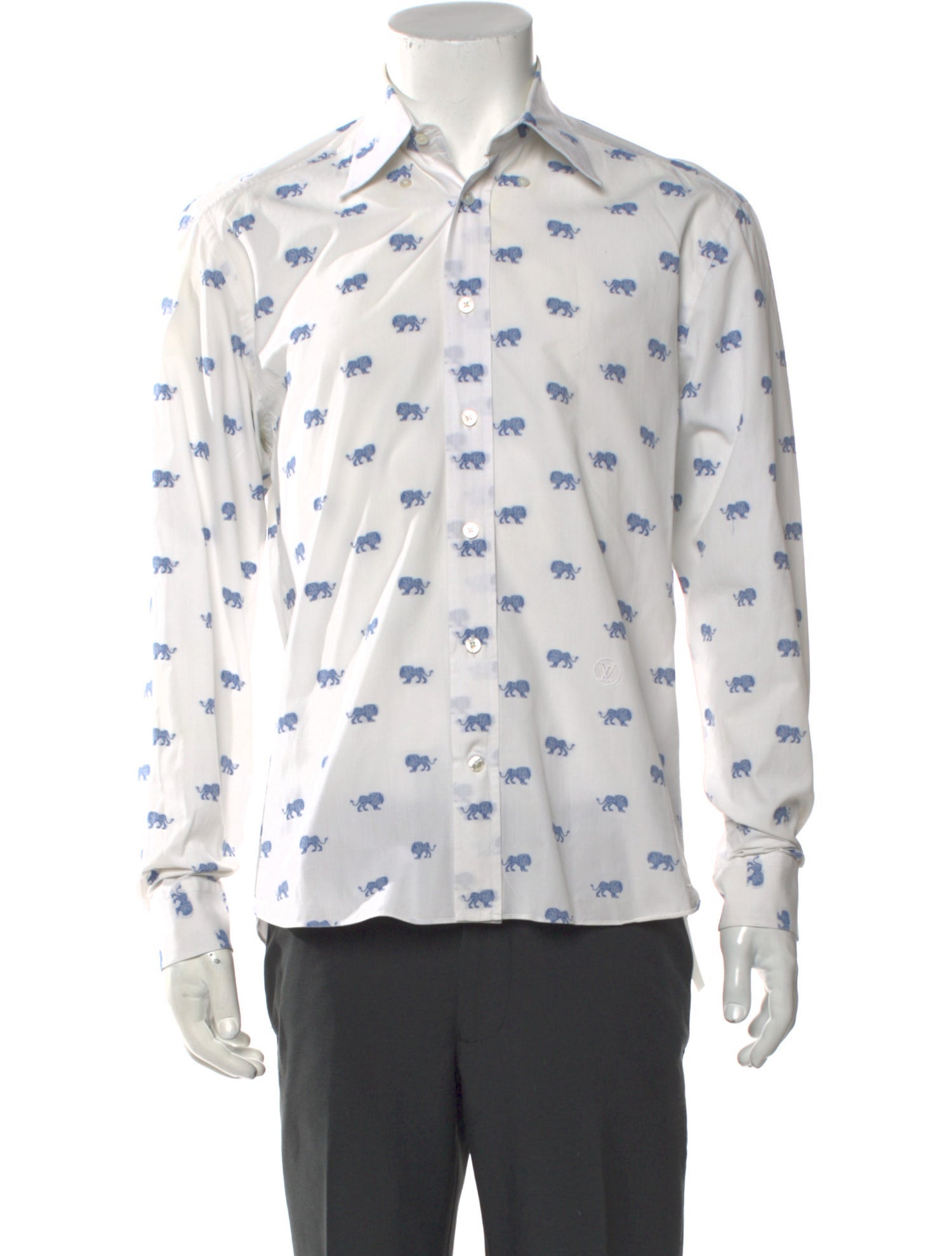 Louis Vuitton Louis Vuitton X Chapman Brothers Printed Dress Shirt