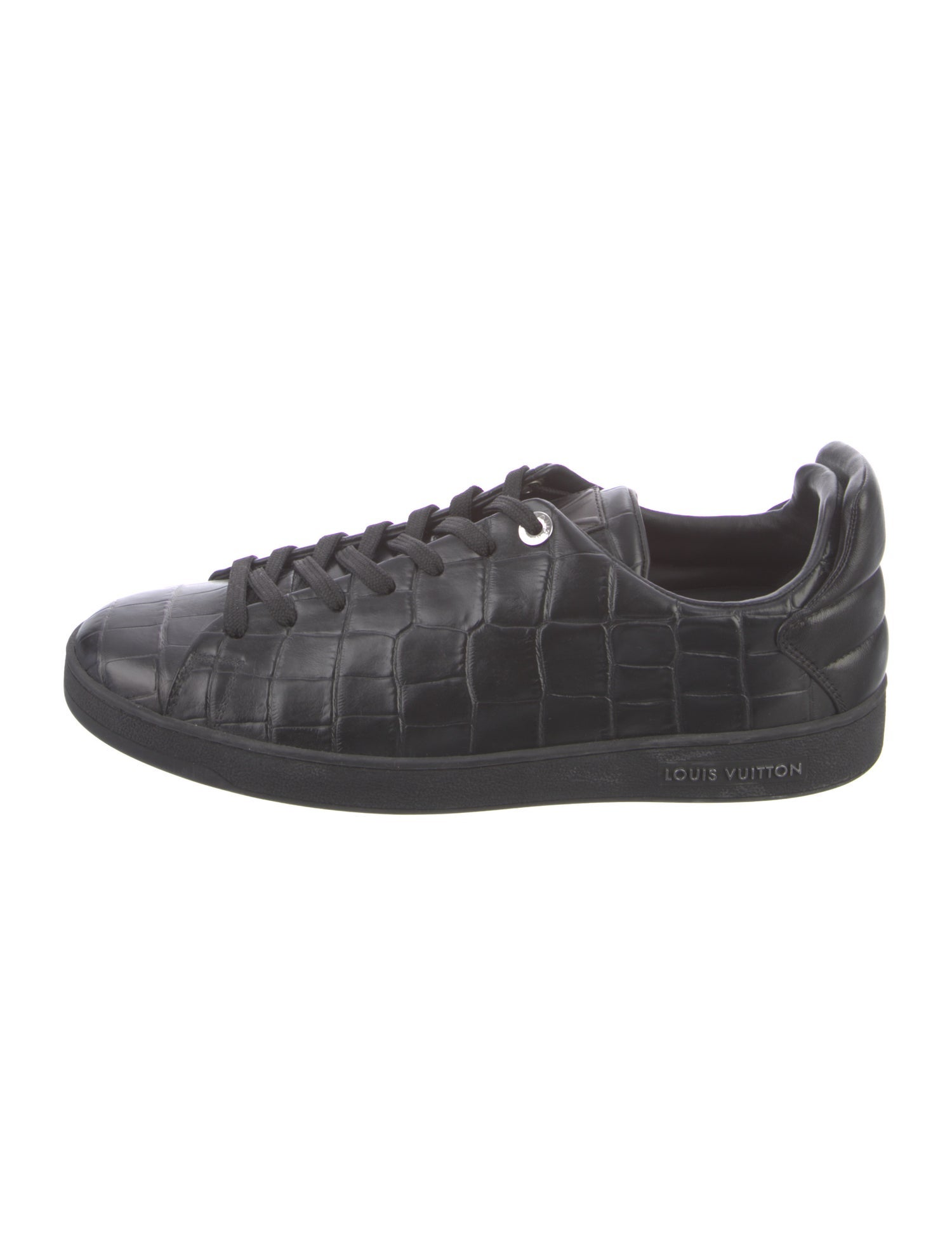 Louis Vuitton Embossed Leather Printed Sneakers