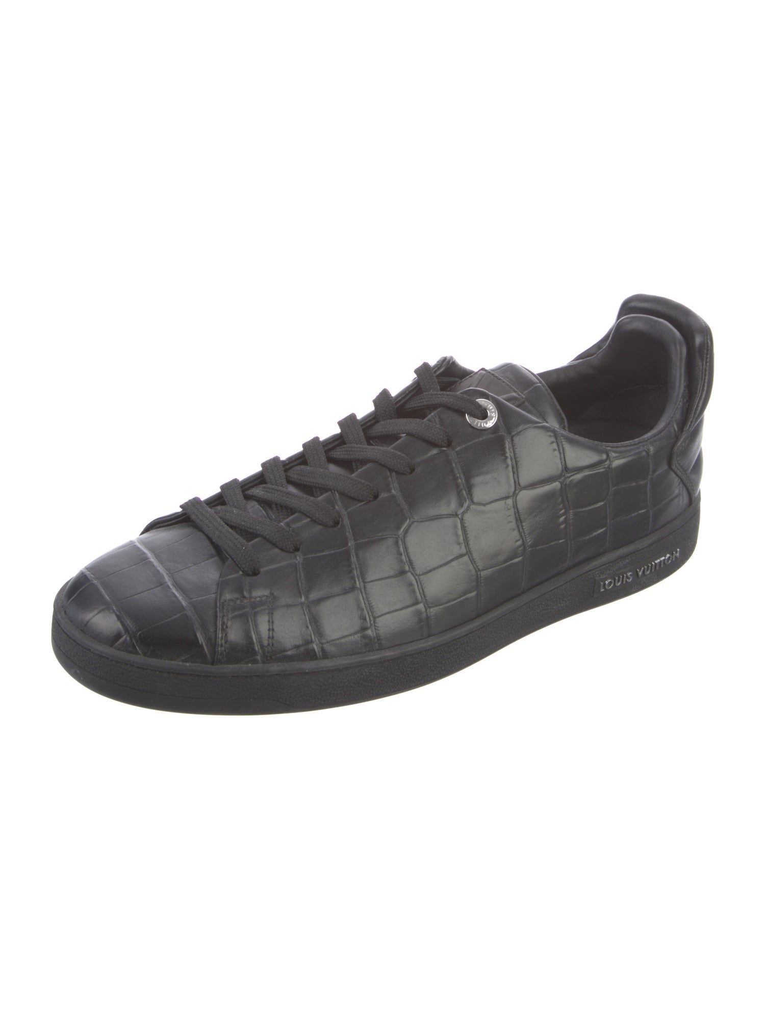 Louis Vuitton Embossed Leather Printed Sneakers