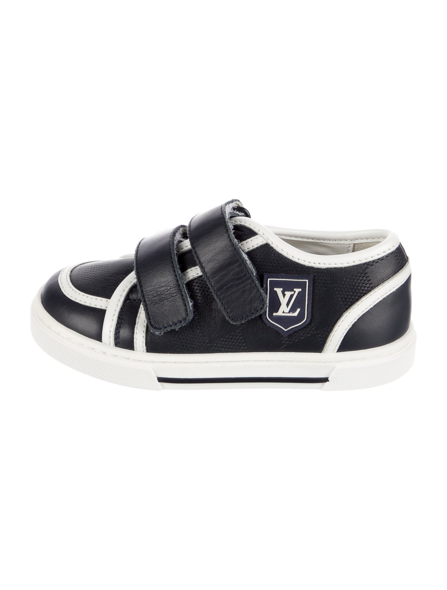 Louis Vuitton Boys leather Damier Ebène Sneakers