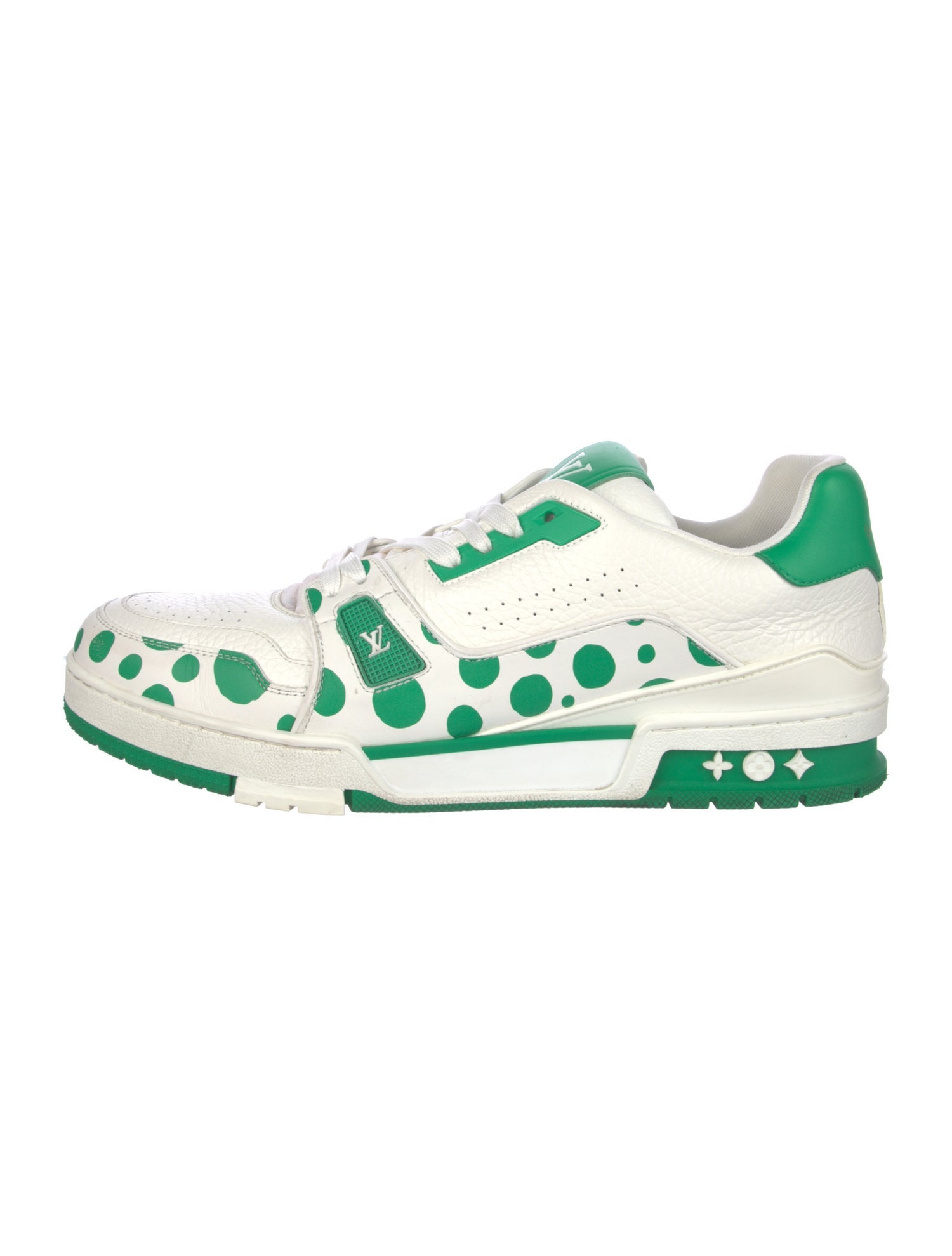 Louis Vuitton Leather Polka Dot Print Athletic Sneakers