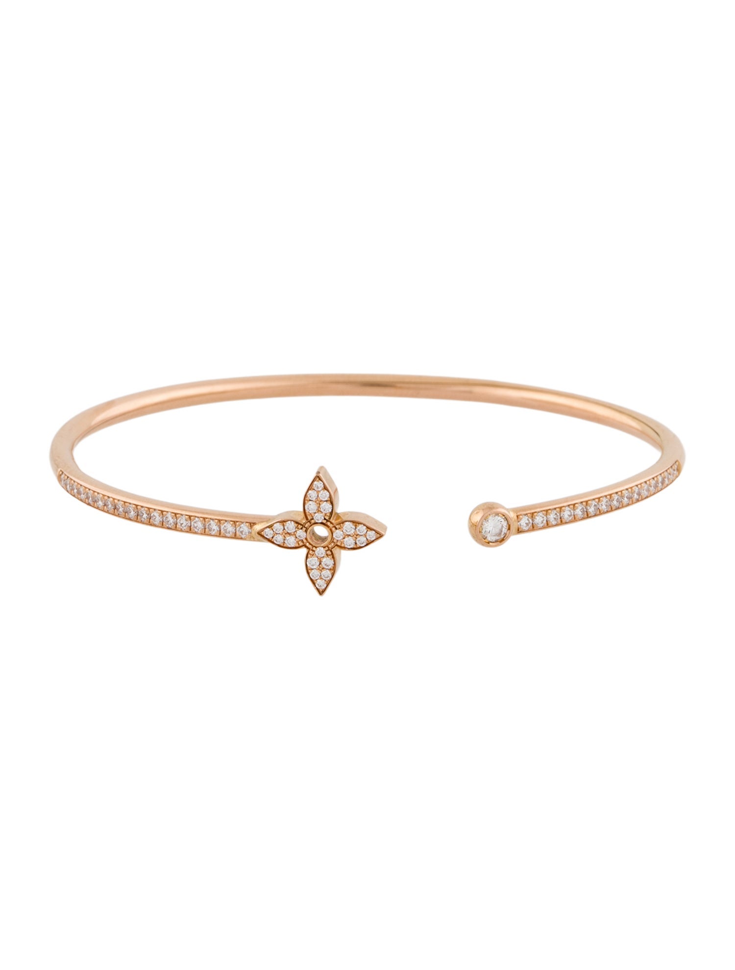 Louis Vuitton 18K Diamond Idylle Blossom Twist Bracelet