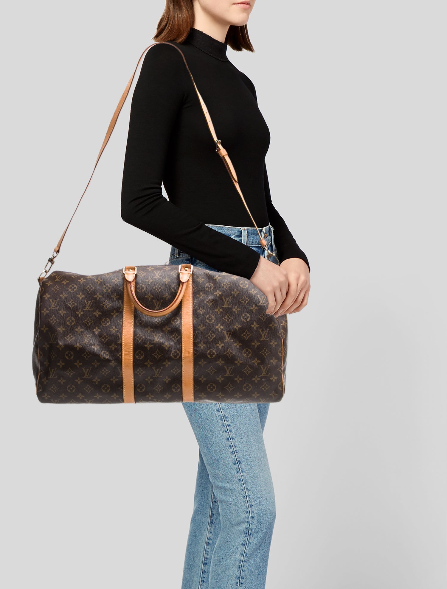 Louis Vuitton LV Monogram Keepall Bandouliere 55