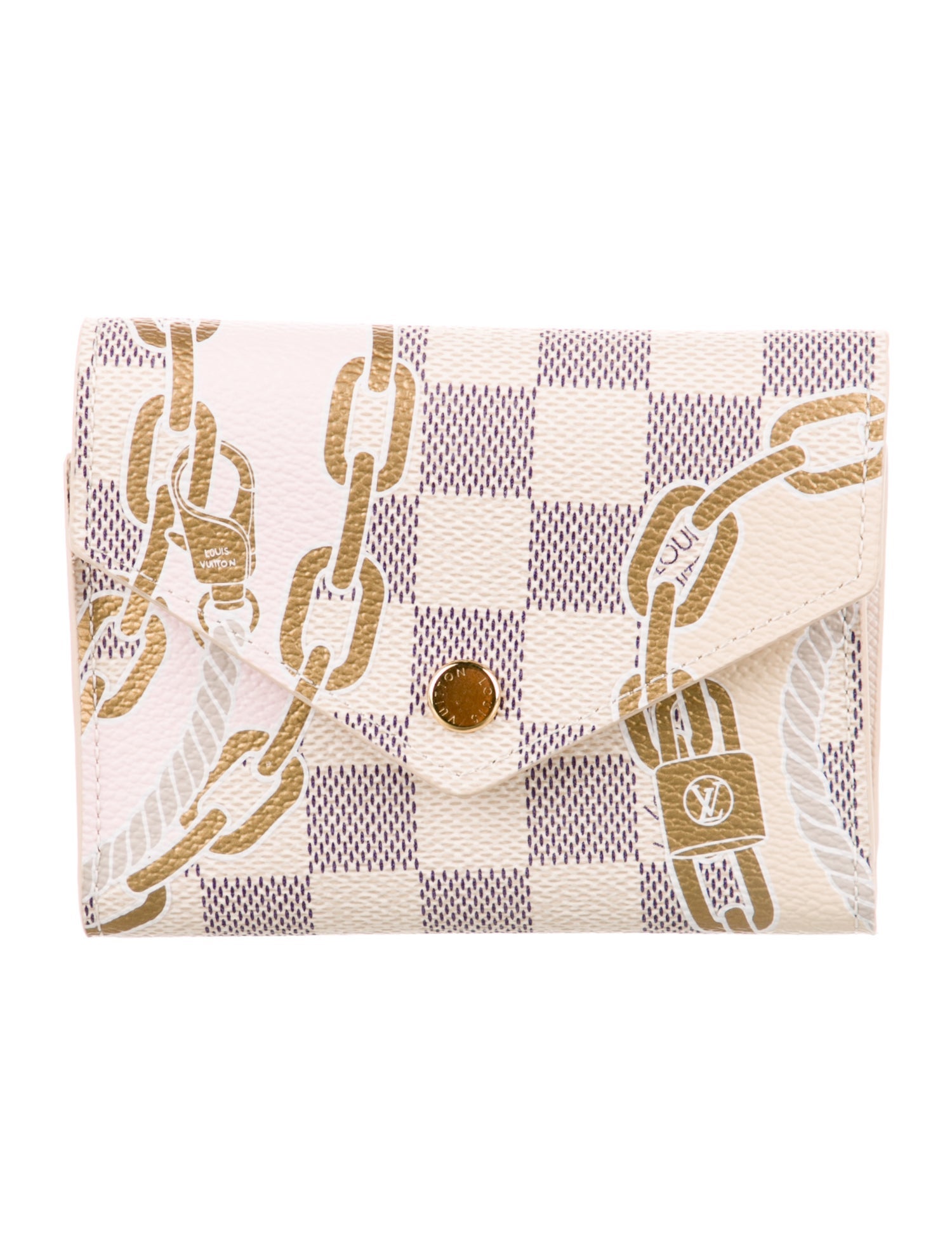 Louis Vuitton Damier Azur Pattern Coated Canvas Victorine Wallet