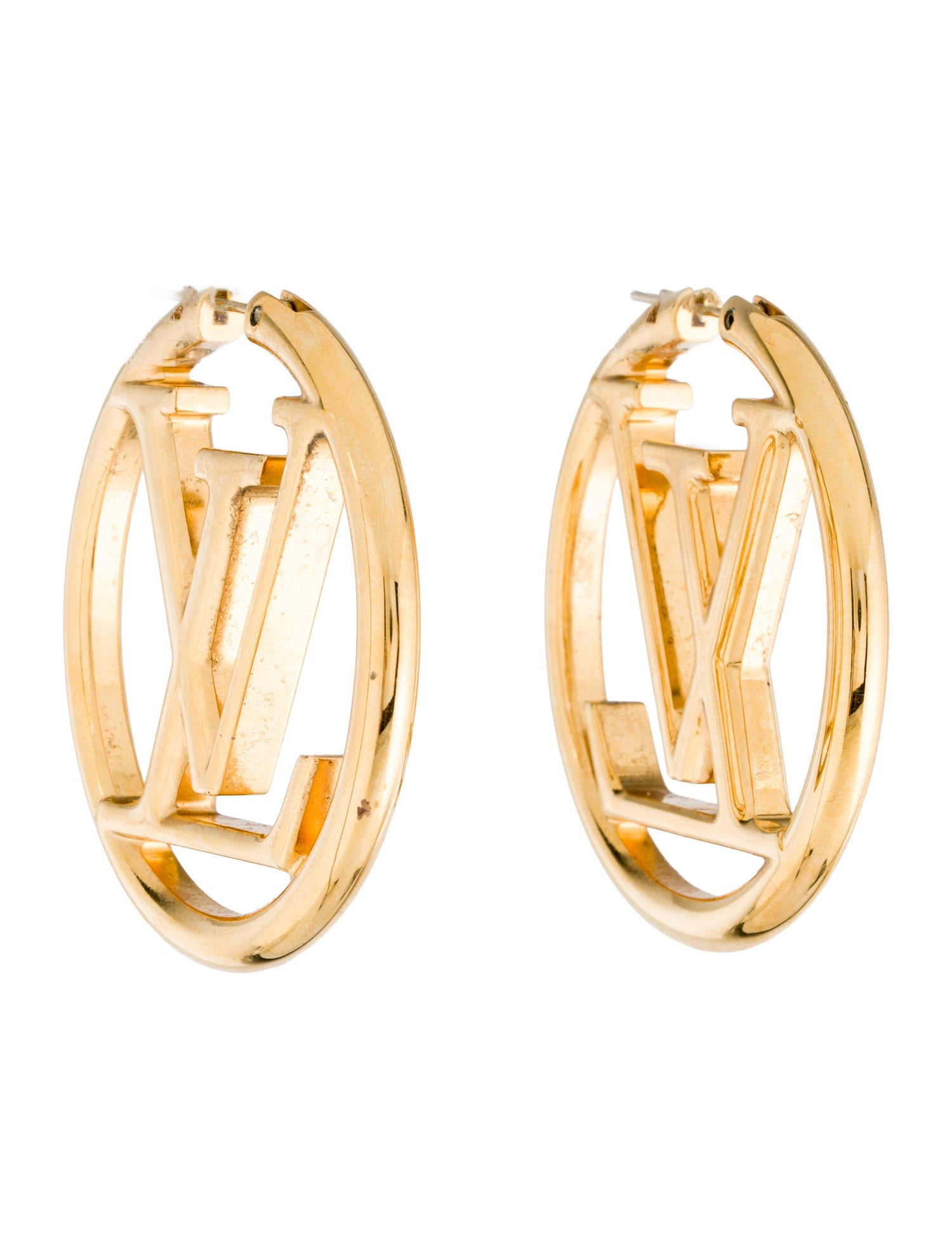 Louis Vuitton Louise GM Hoop Earrings