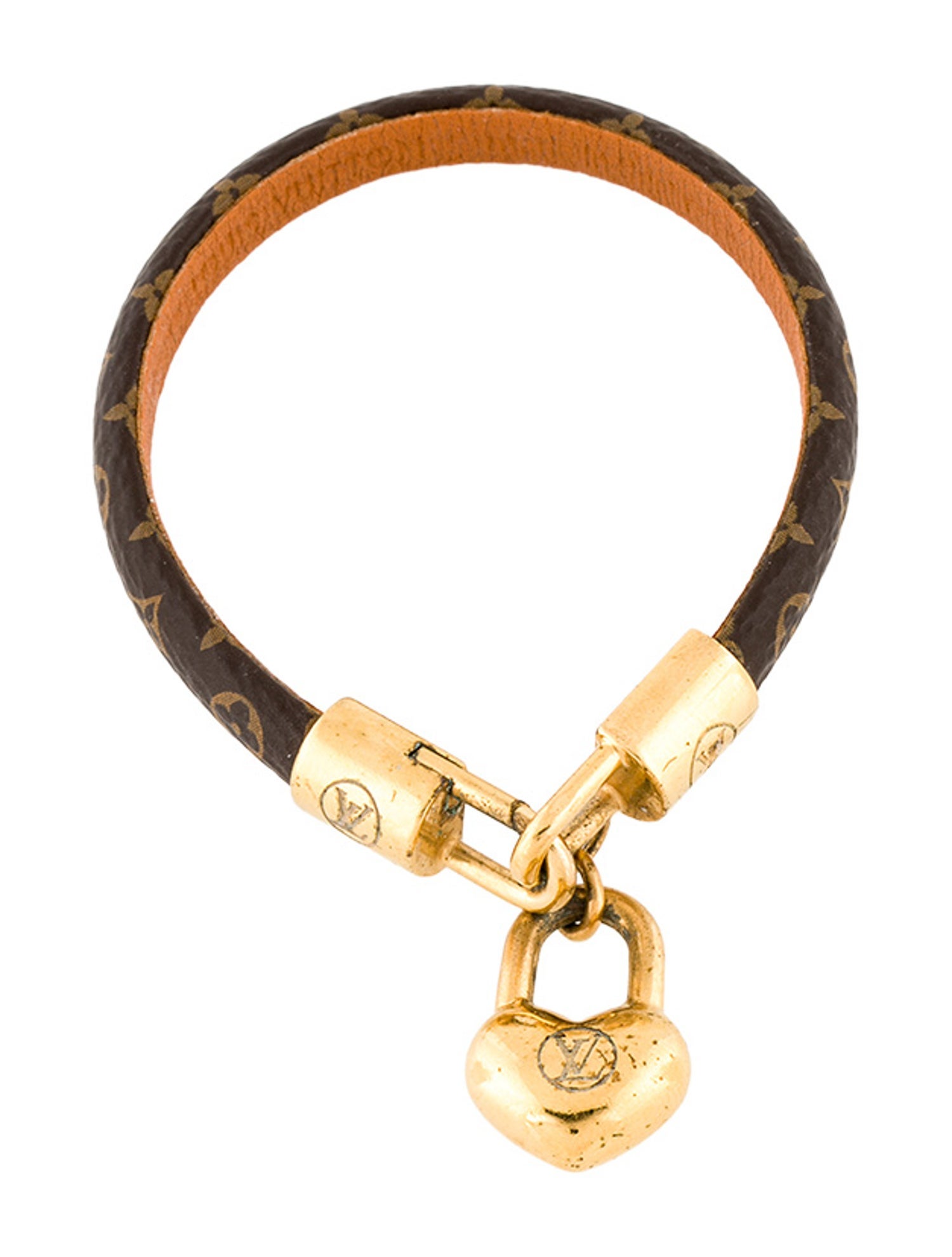 Louis Vuitton Crazy in Lock Heart Charm Bracelet
