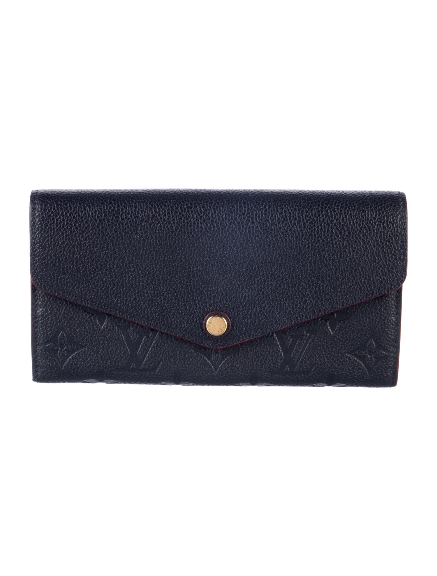 Louis Vuitton LV Monogram Empreinte Leather Sarah Wallet