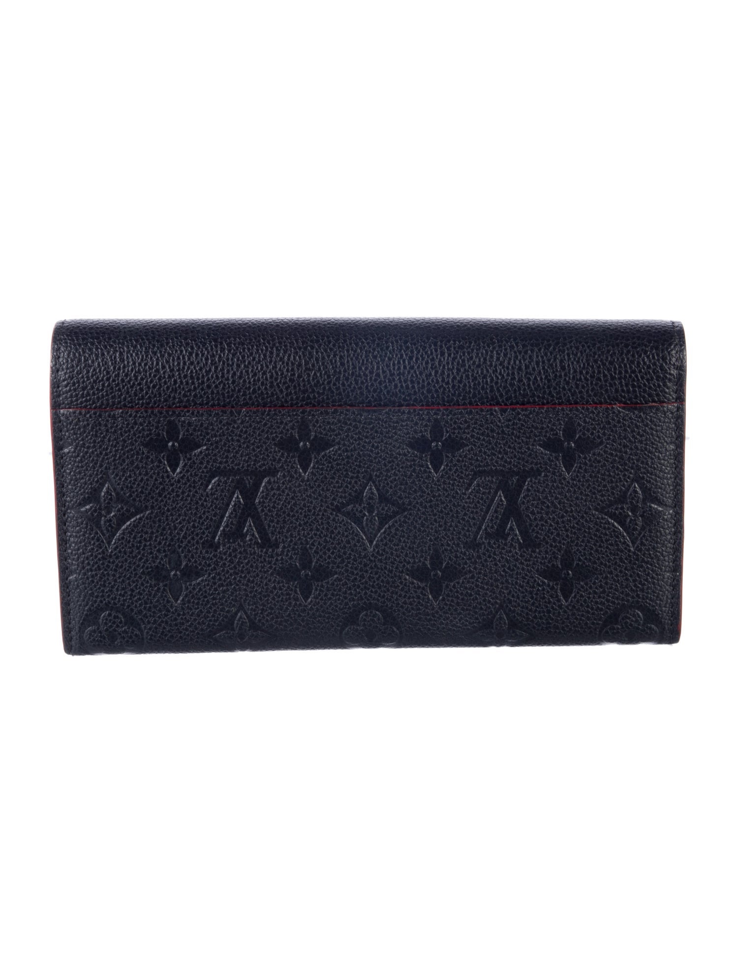 Louis Vuitton LV Monogram Empreinte Leather Sarah Wallet